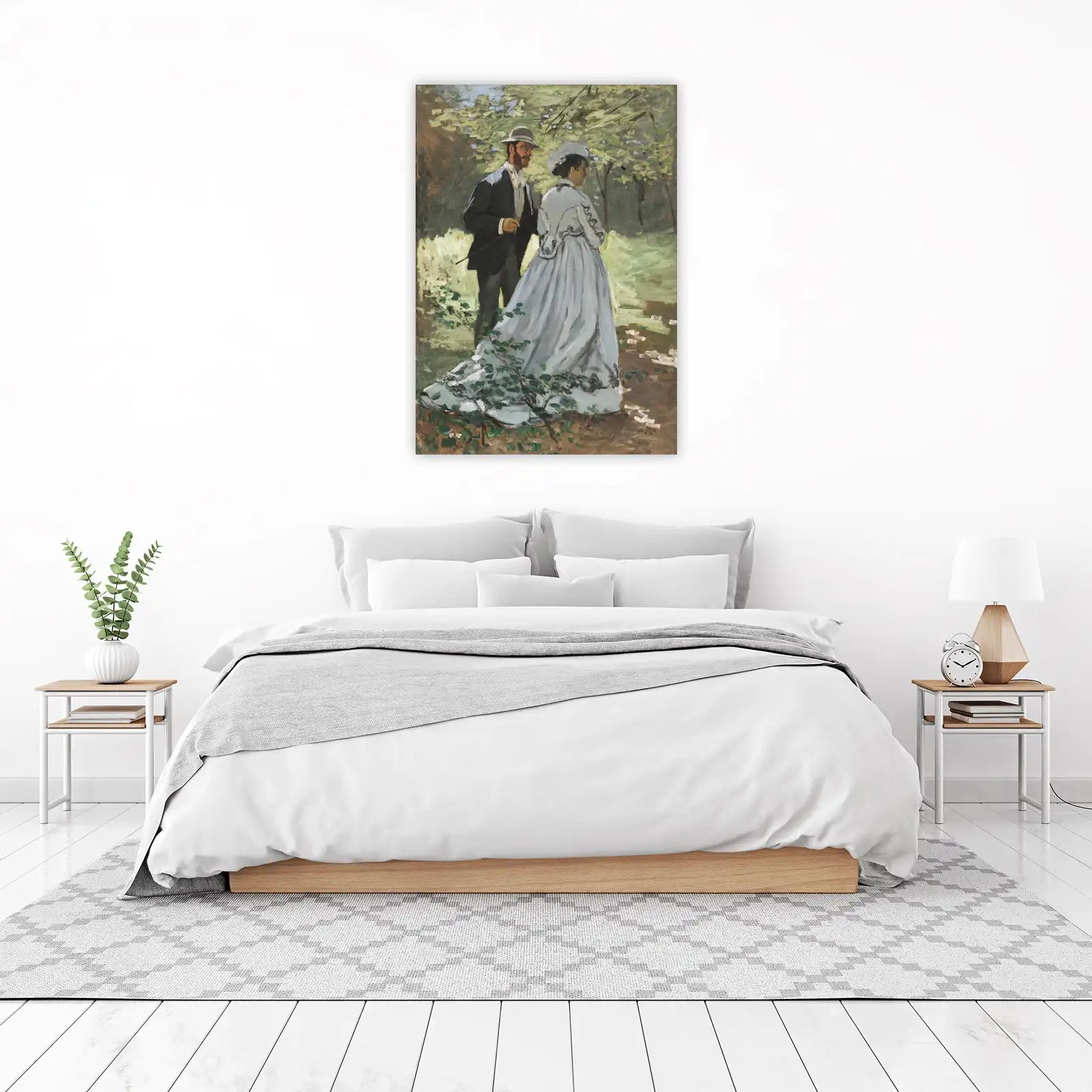 Couple in a Garden Impressionist Wall Art