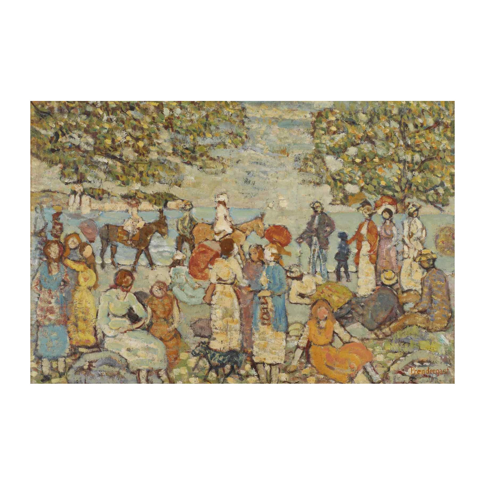 Impressionist Picnic Scene Wall Art