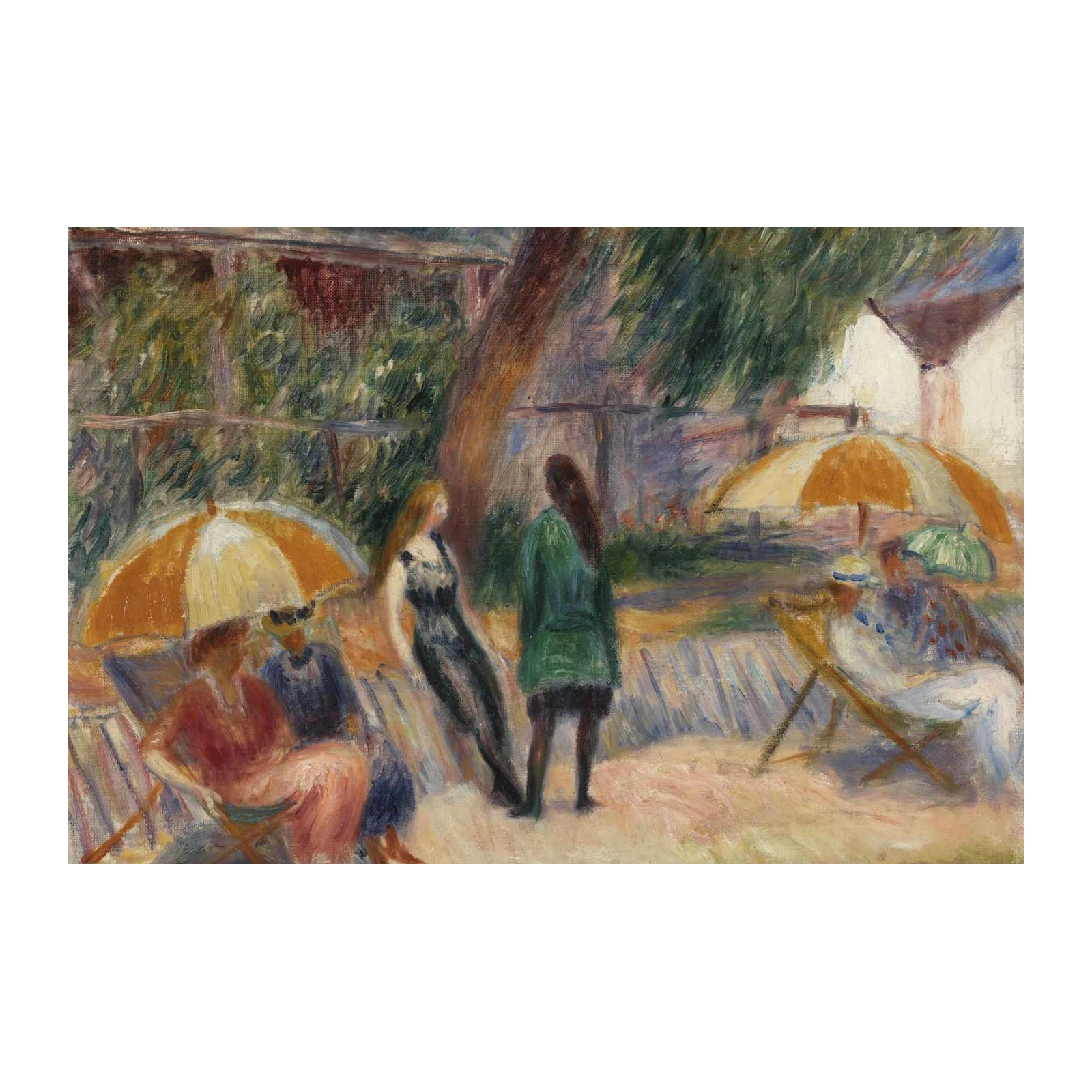 Impressionist Garden Party Wall Art - Summer Ambiance