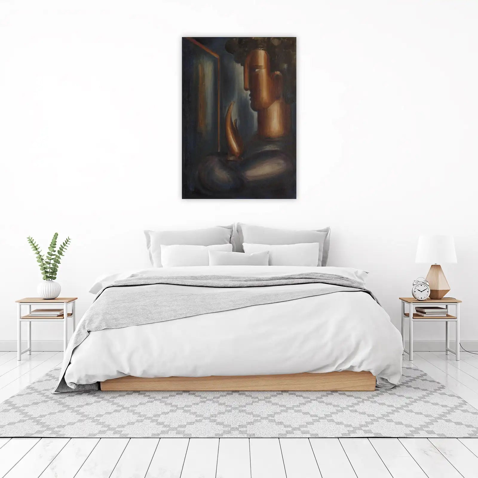 Mystic Portrait Abstract Figure Wall Art