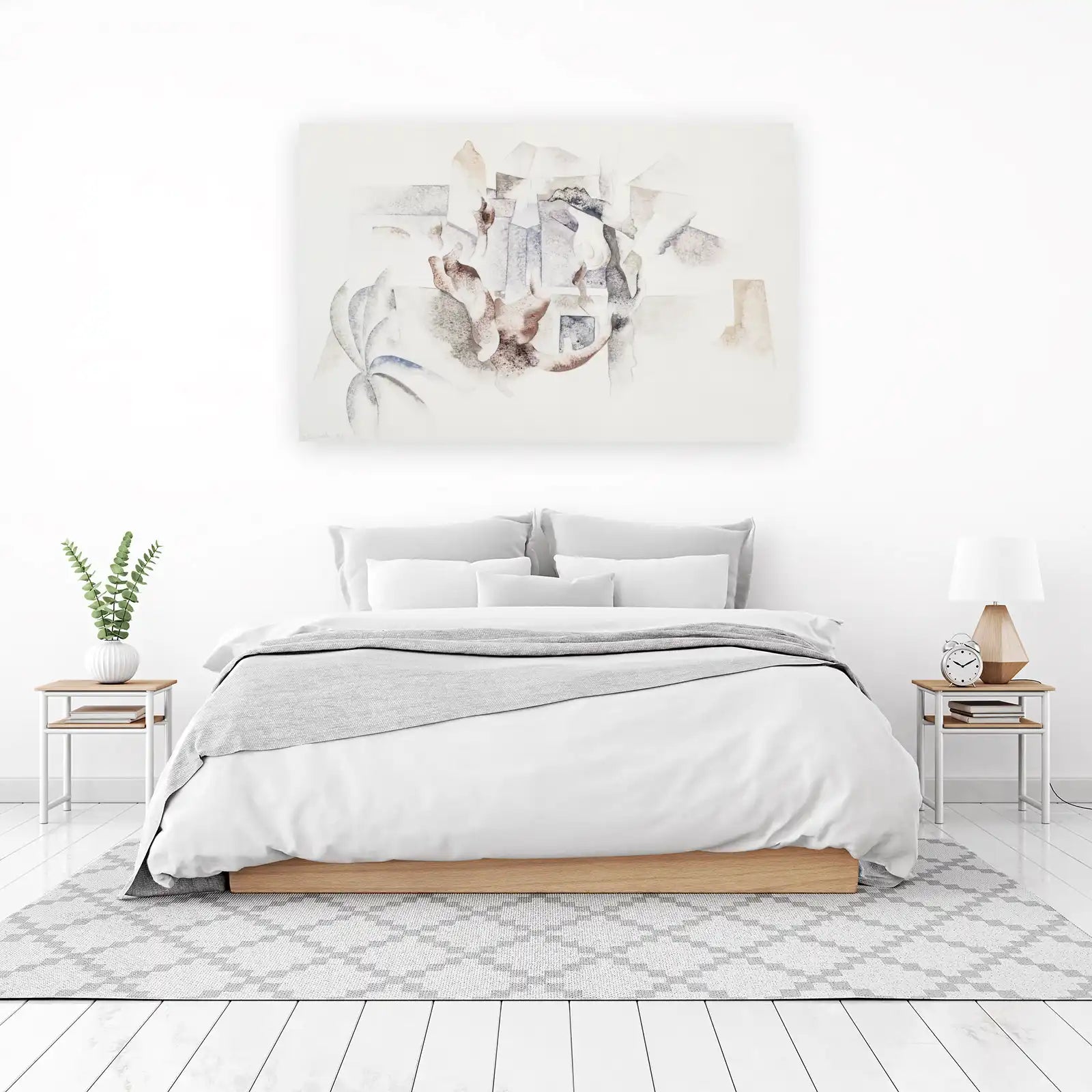 Abstract Form Watercolor Wall Art