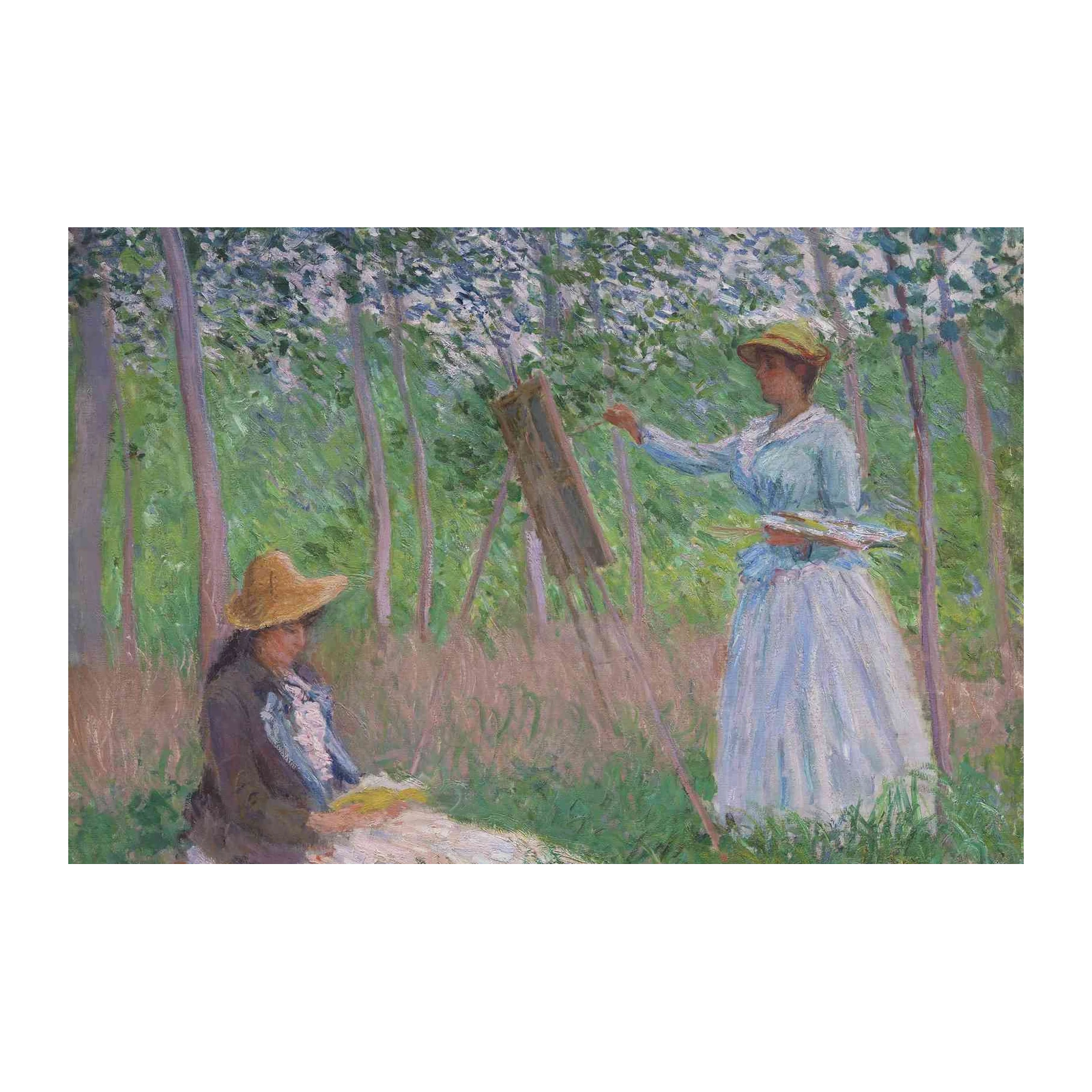 Impressionist Garden Scene Wall Art