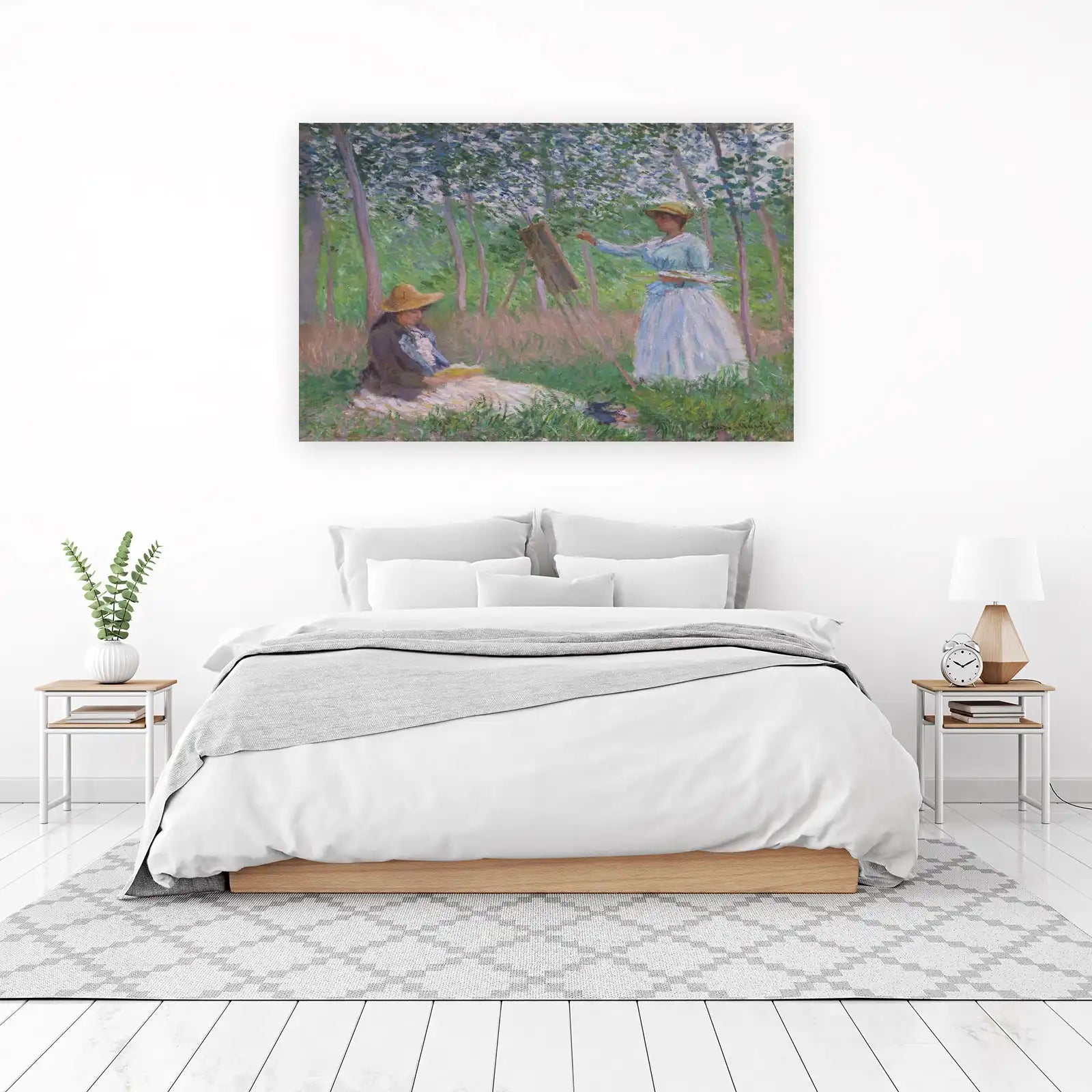 Impressionist Garden Scene Wall Art