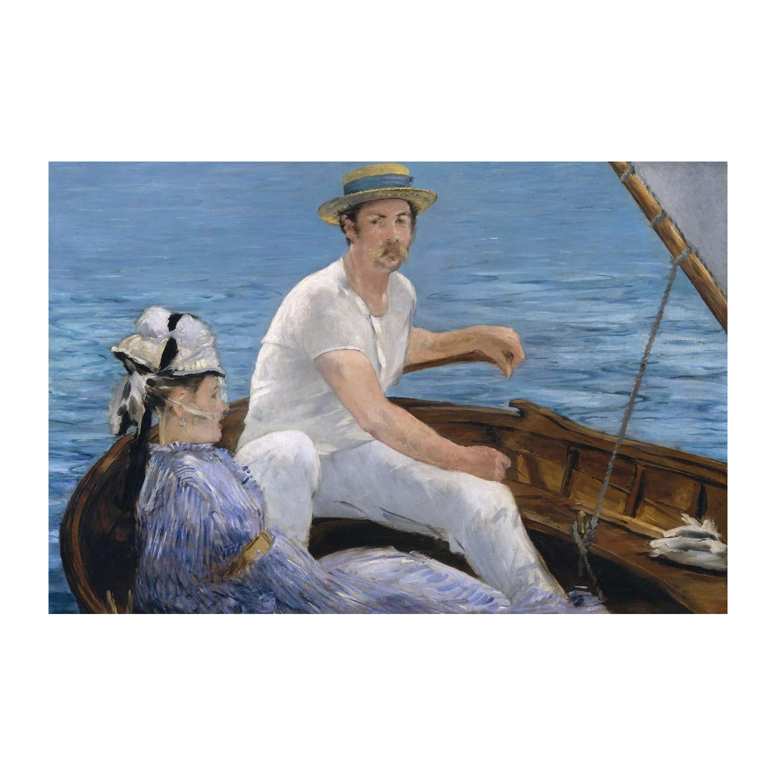 Boating Scene Impressionist Art Wall Art