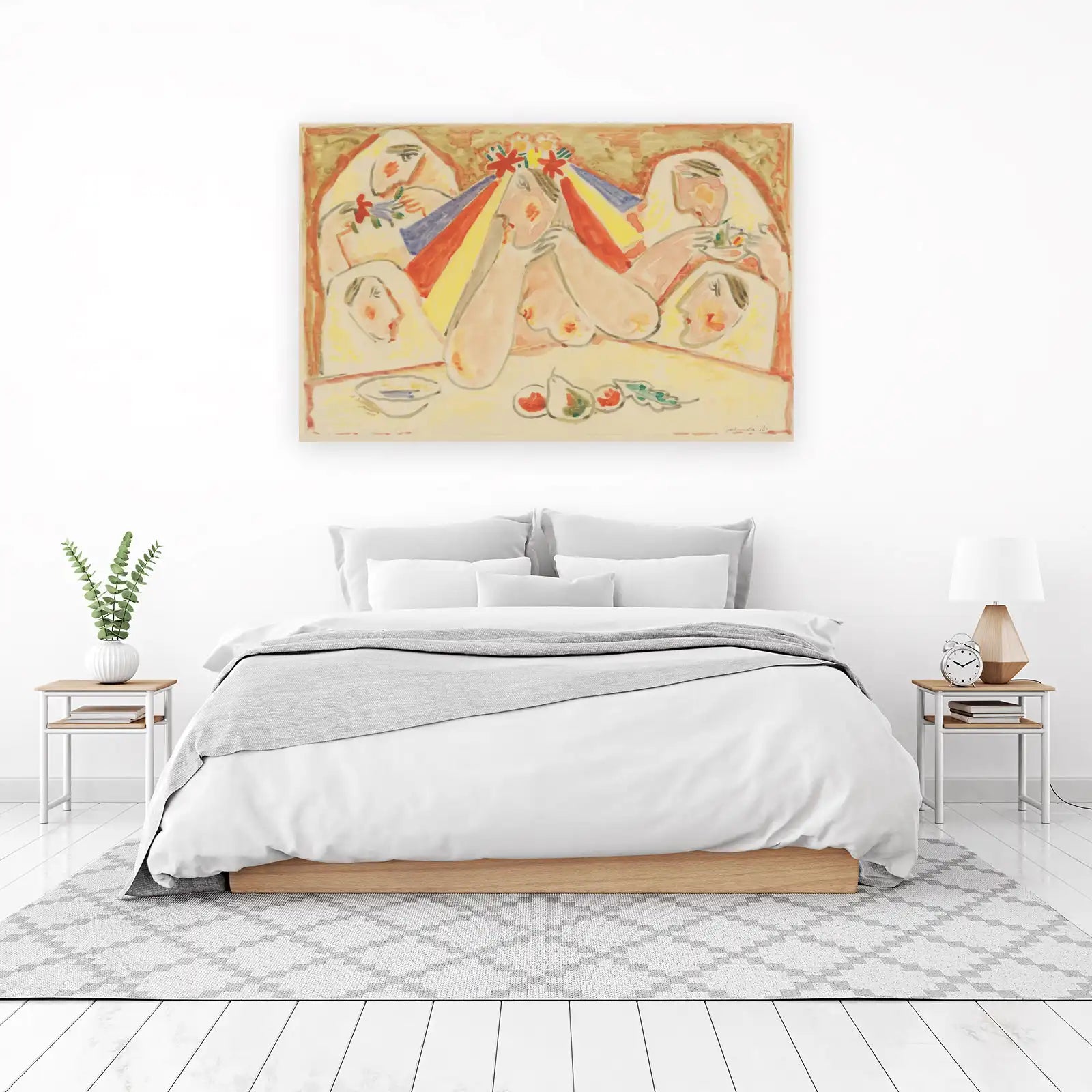 Vibrant Figural Celebration Wall Art
