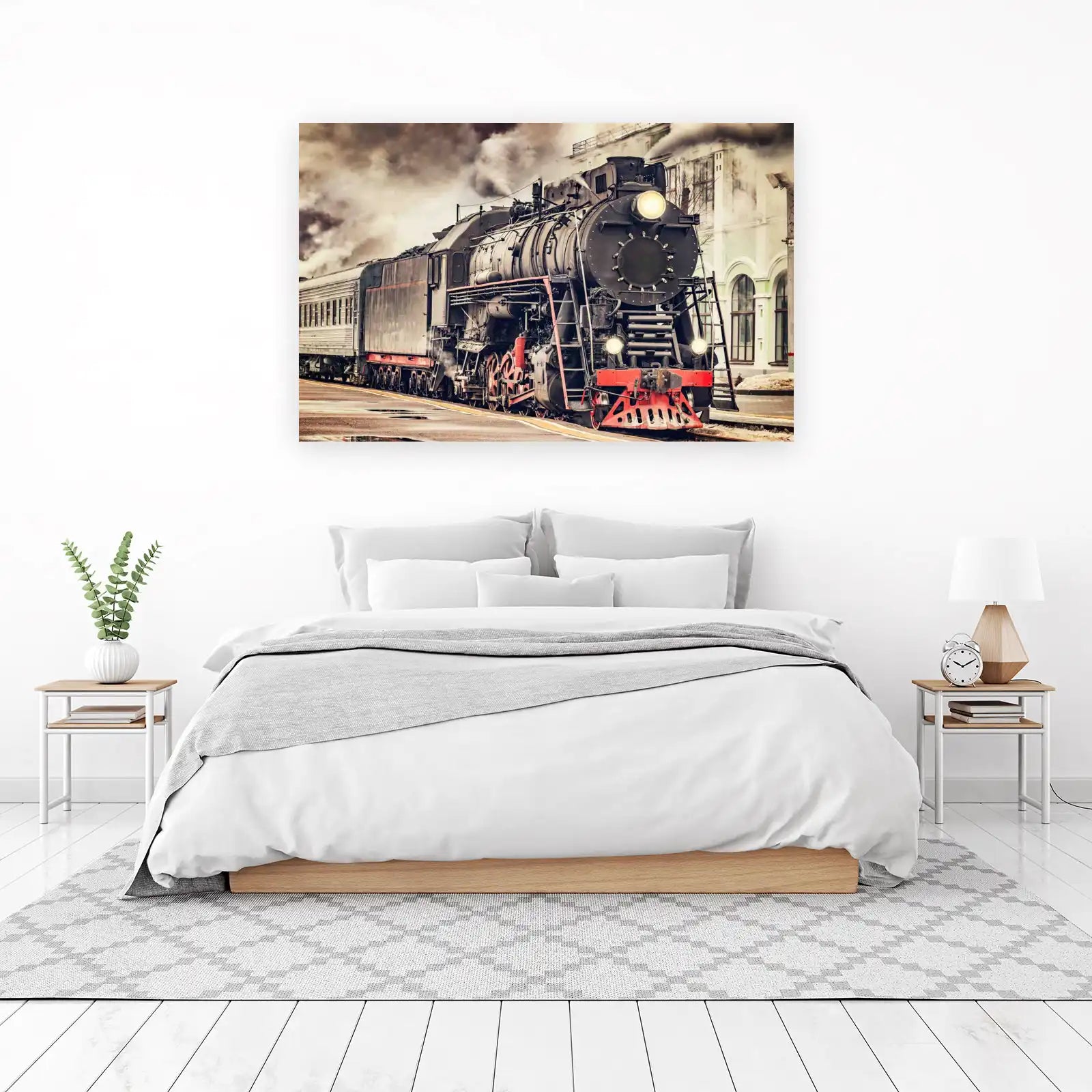 Vintage Steam Train Adventure Wall Art