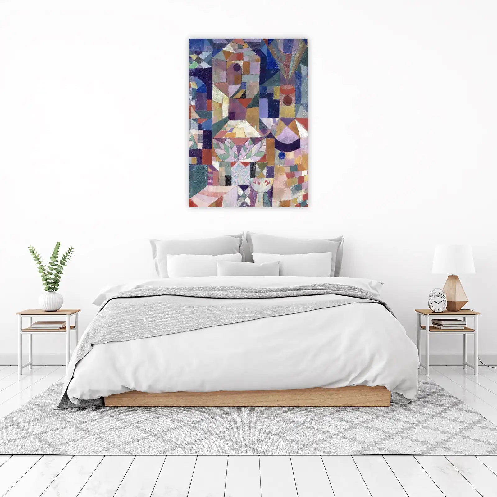Abstract Geometric City Wall Art
