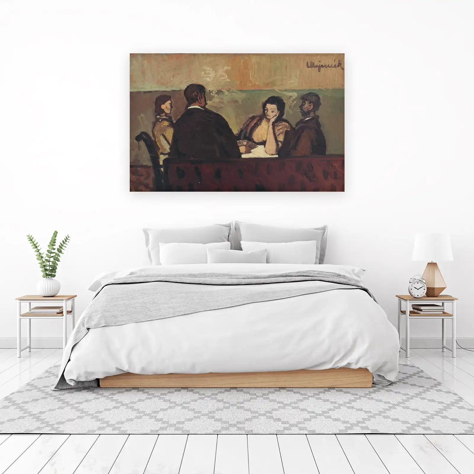 Vintage Card Players "Scene" Wall Art