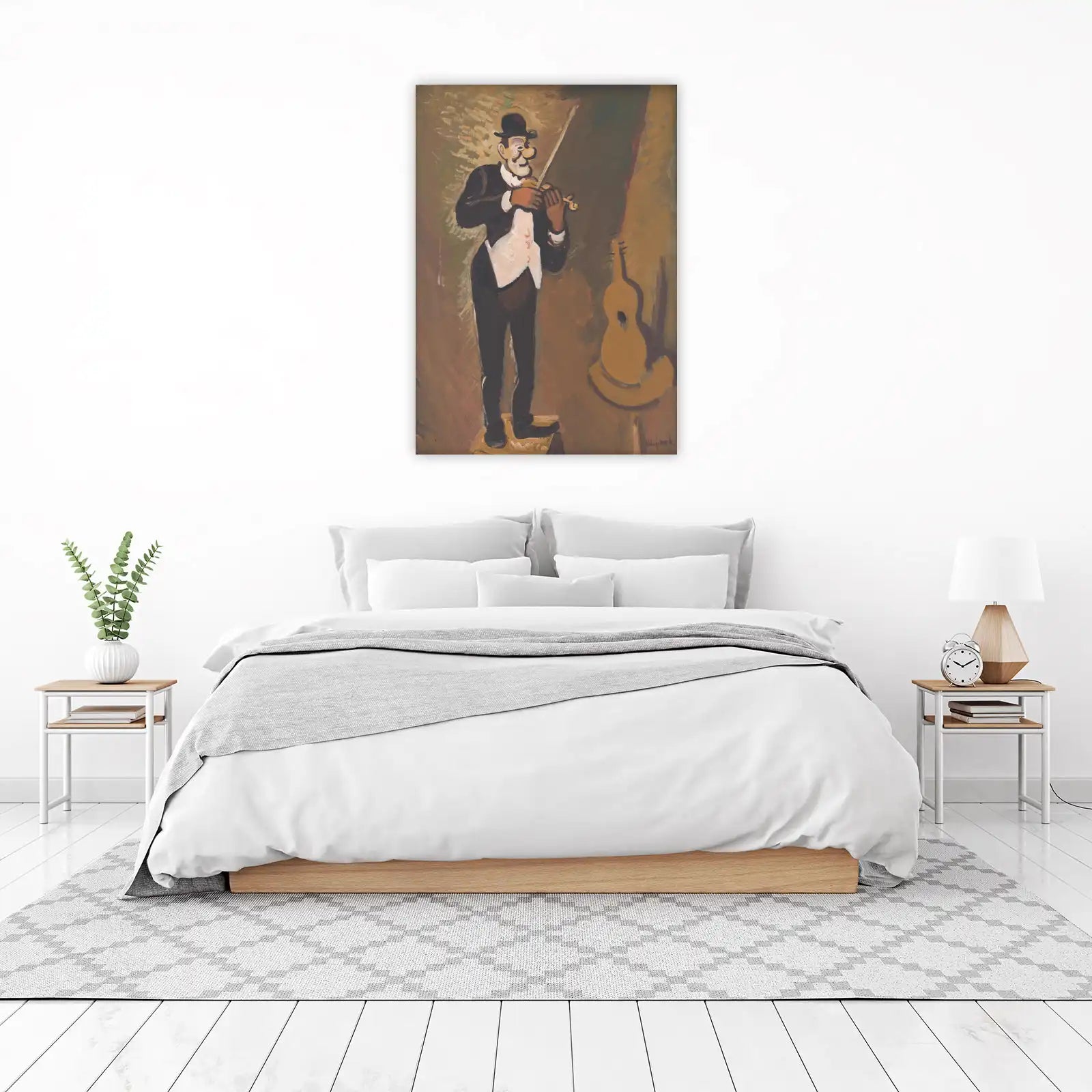 Playful Violinist Wall Art | Vintage Wall Art