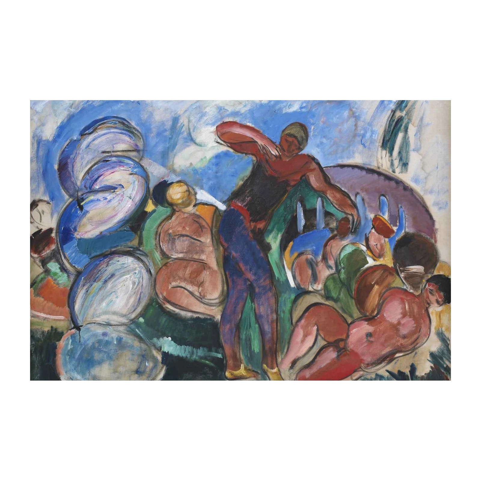 Vibrant Expressionist Figures Wall Art