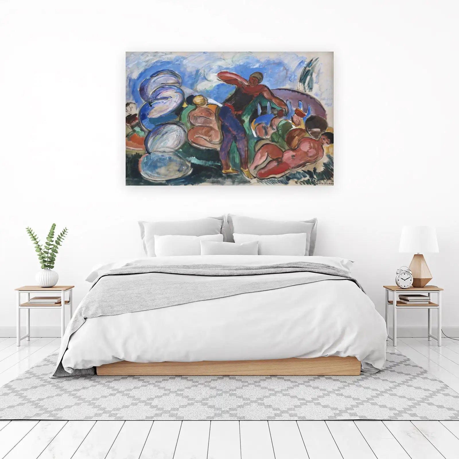 Vibrant Expressionist Figures Wall Art