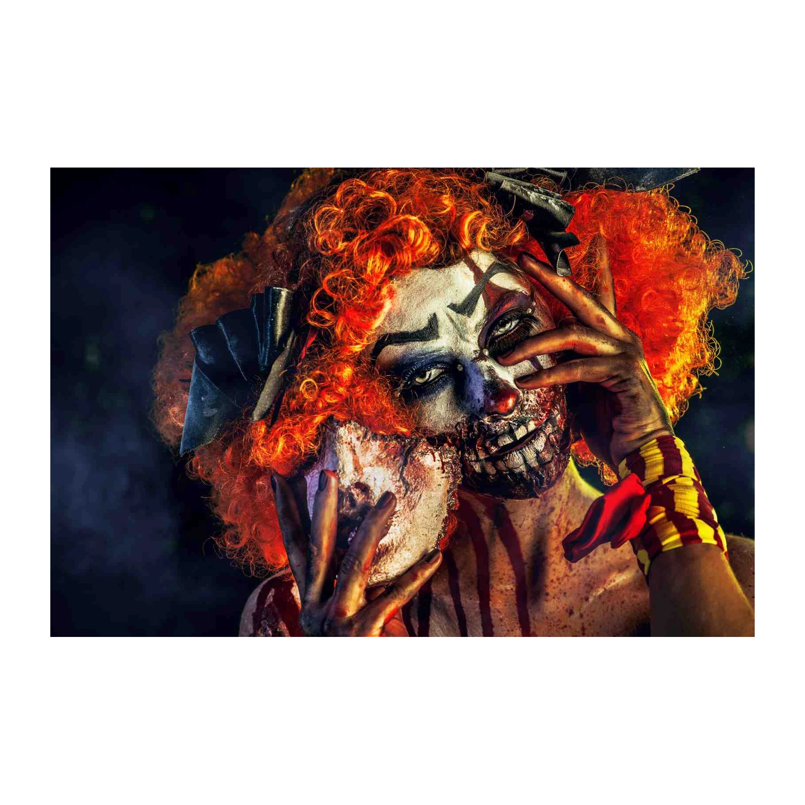 Scary Clown Horror Mask Wall Art