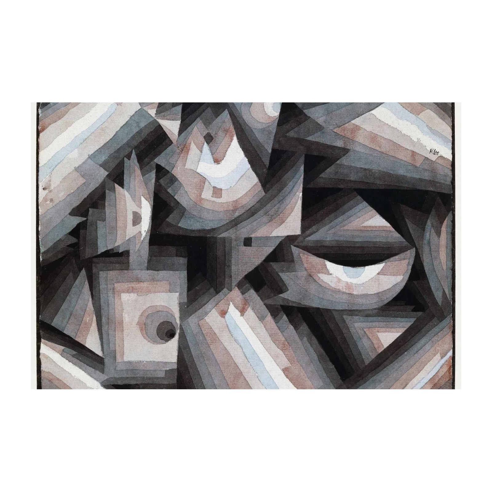 Abstract Geometric Composition Wall Art