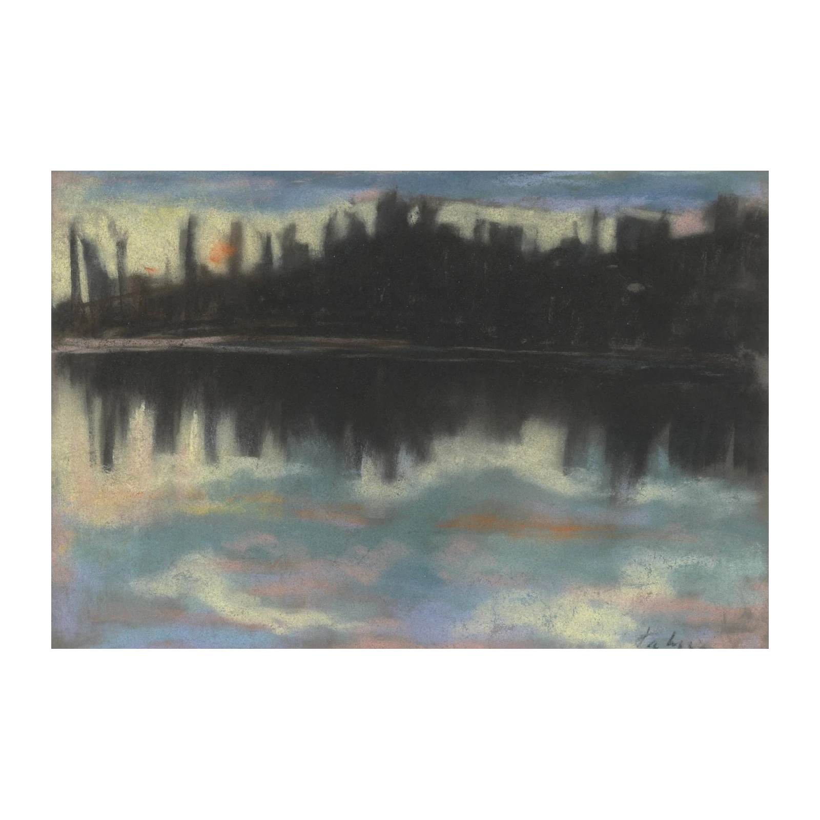 Mystic Cityscape Reflection Wall Art