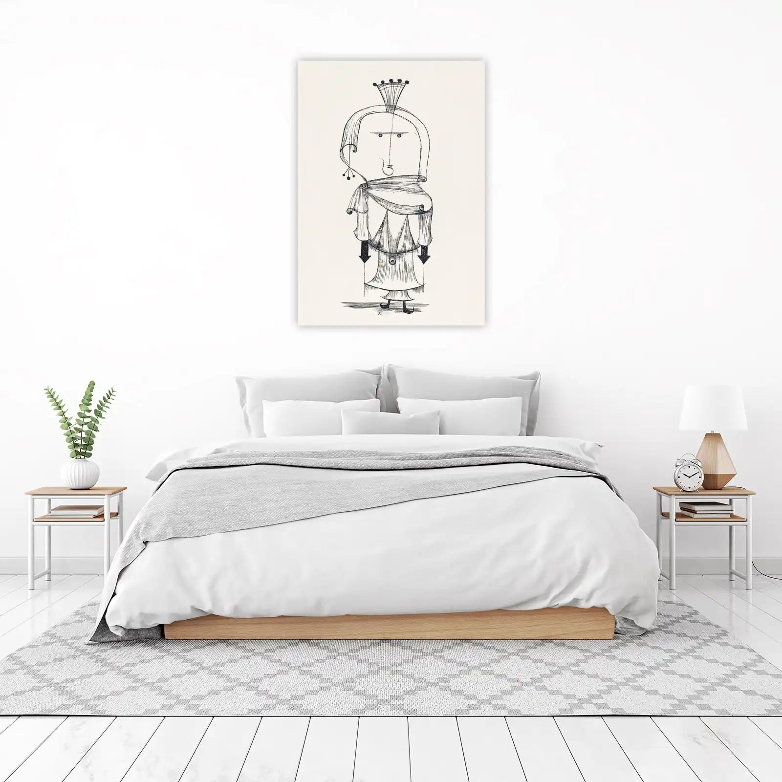 Abstract Portrait King Wall Art