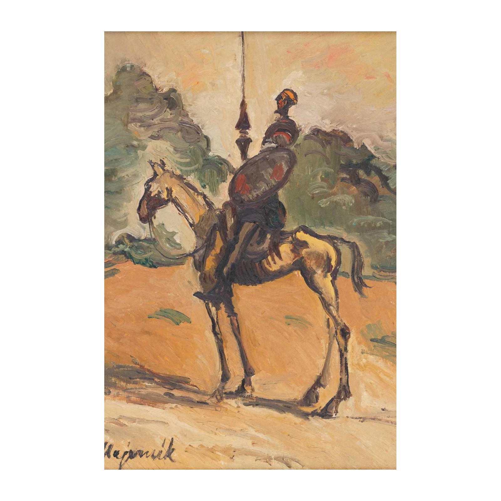 Epic Knight on Horseback Wall Art | Classic Art