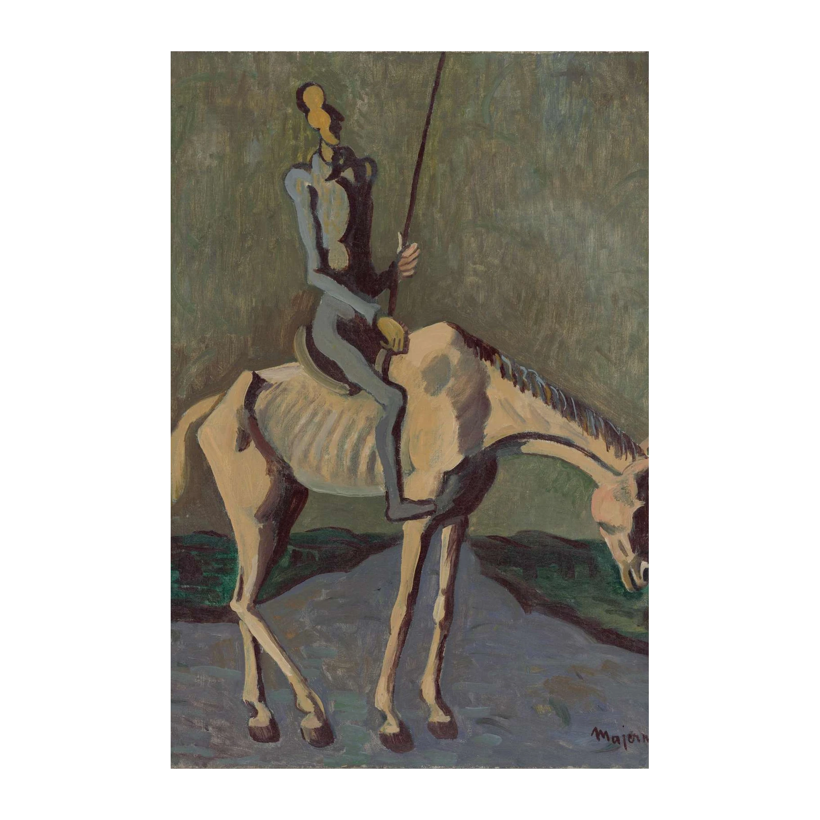 Majernik Horse Rider Wall Art | Modern Art Decor