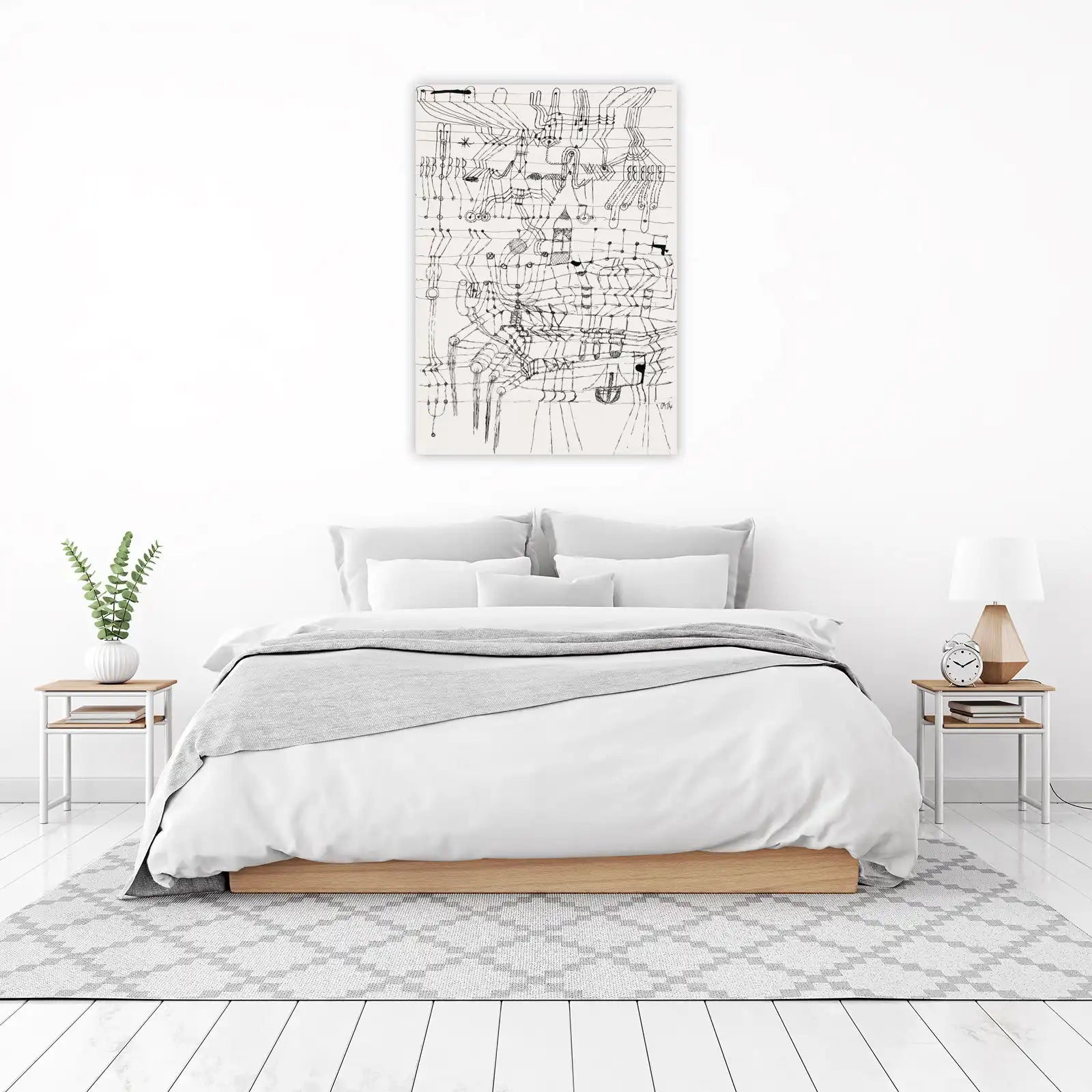Abstract Line Art Surreal Wall Art