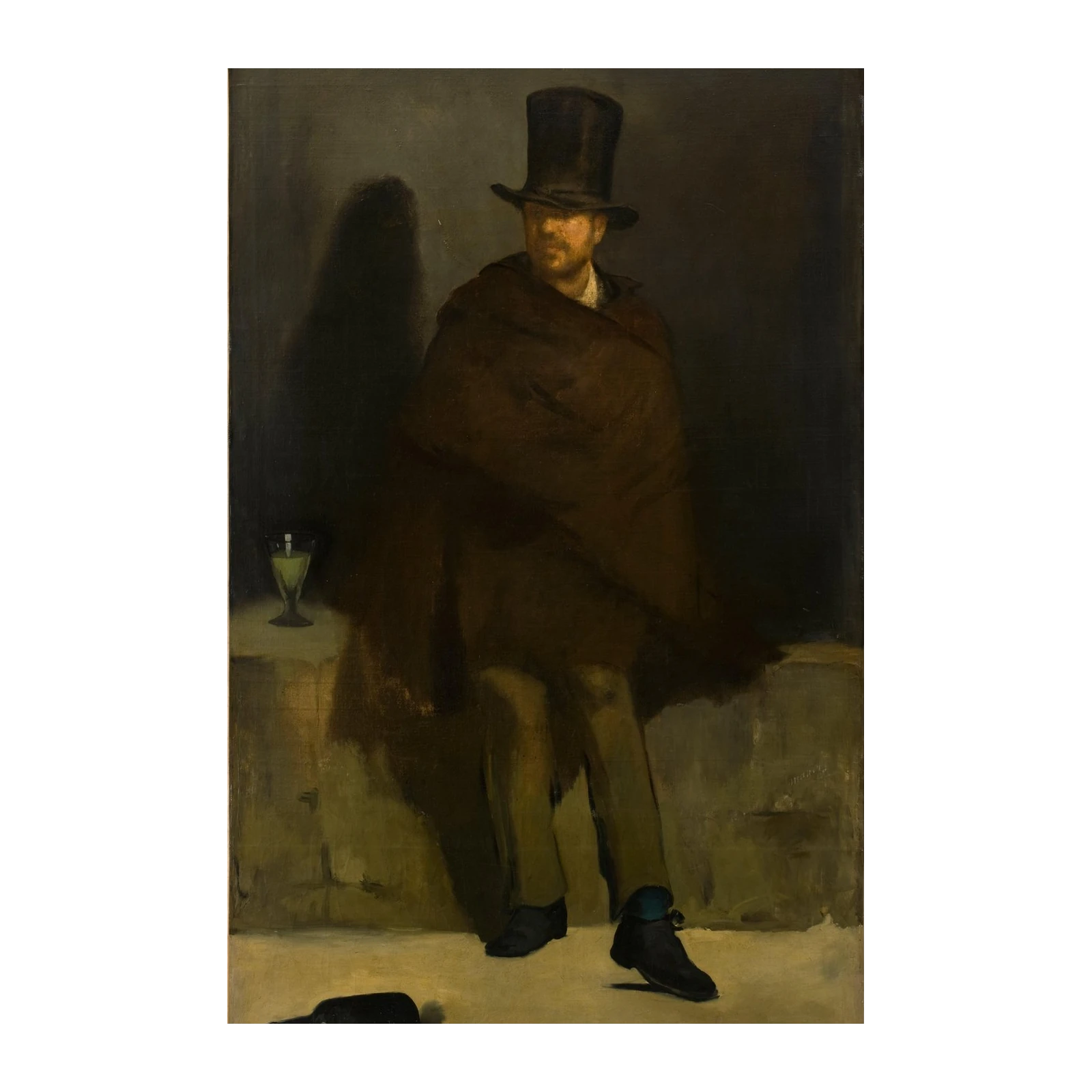 Man in Top Hat Brooding Wall Art