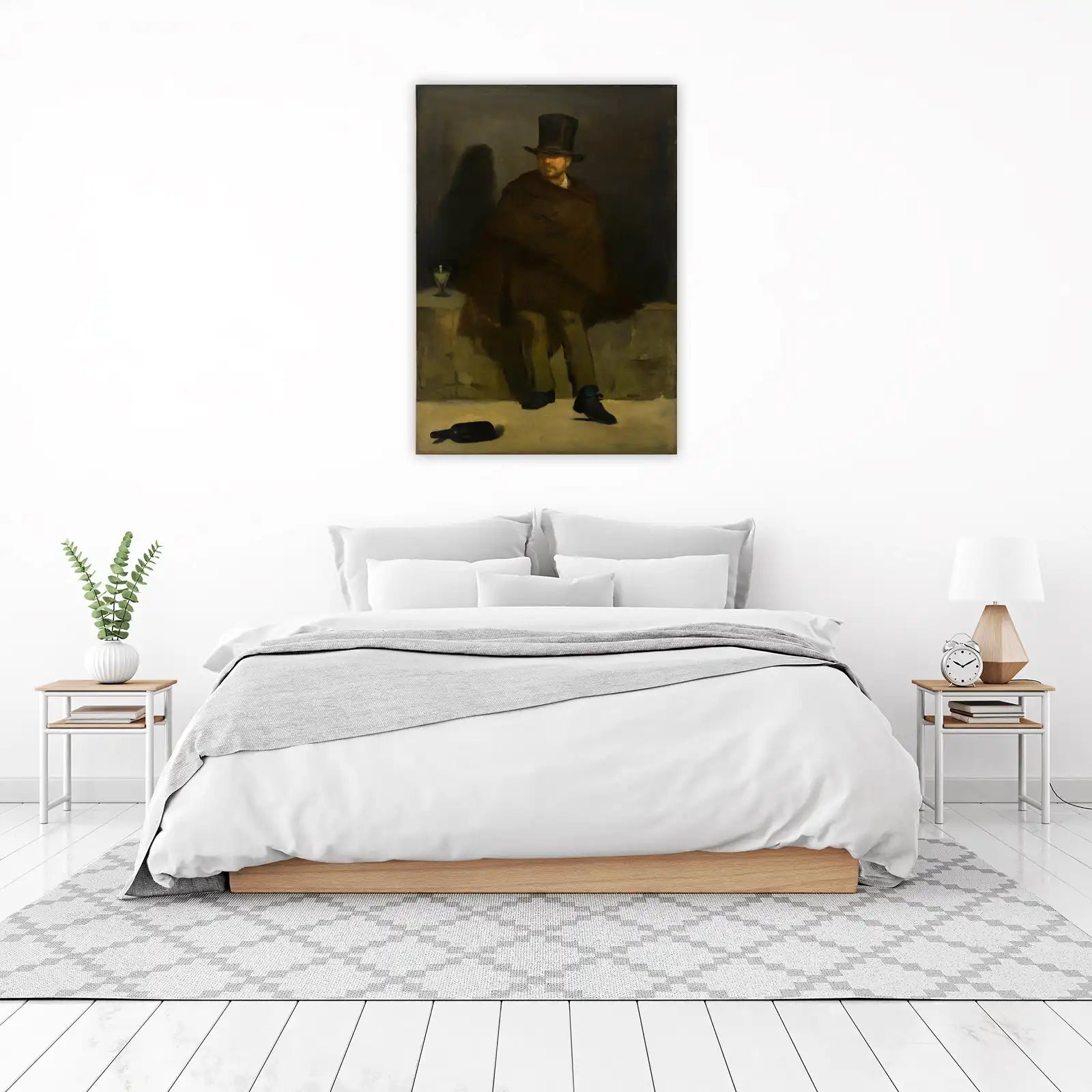 Man in Top Hat Brooding Wall Art