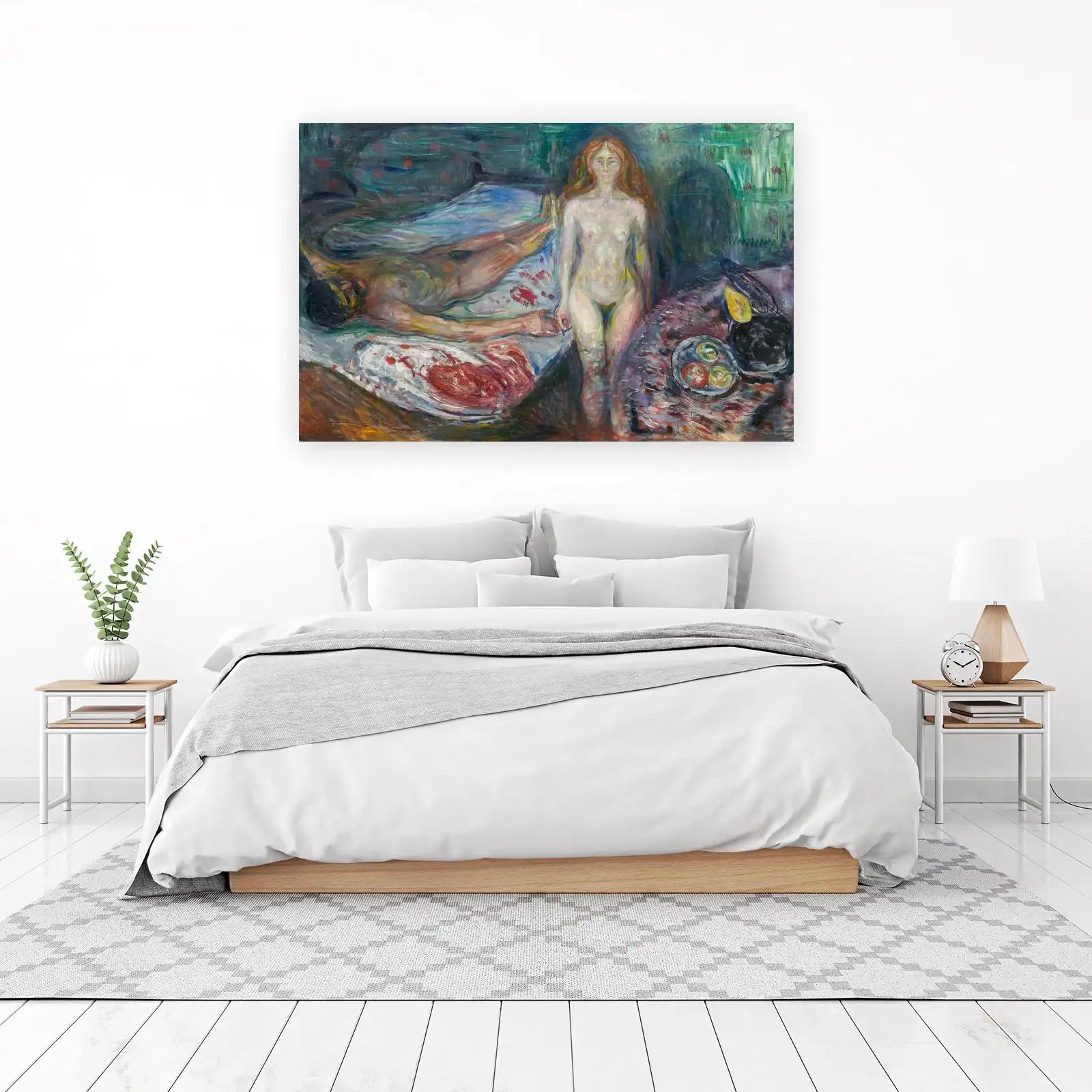 Mourning Woman Expressionist Art Wall Art