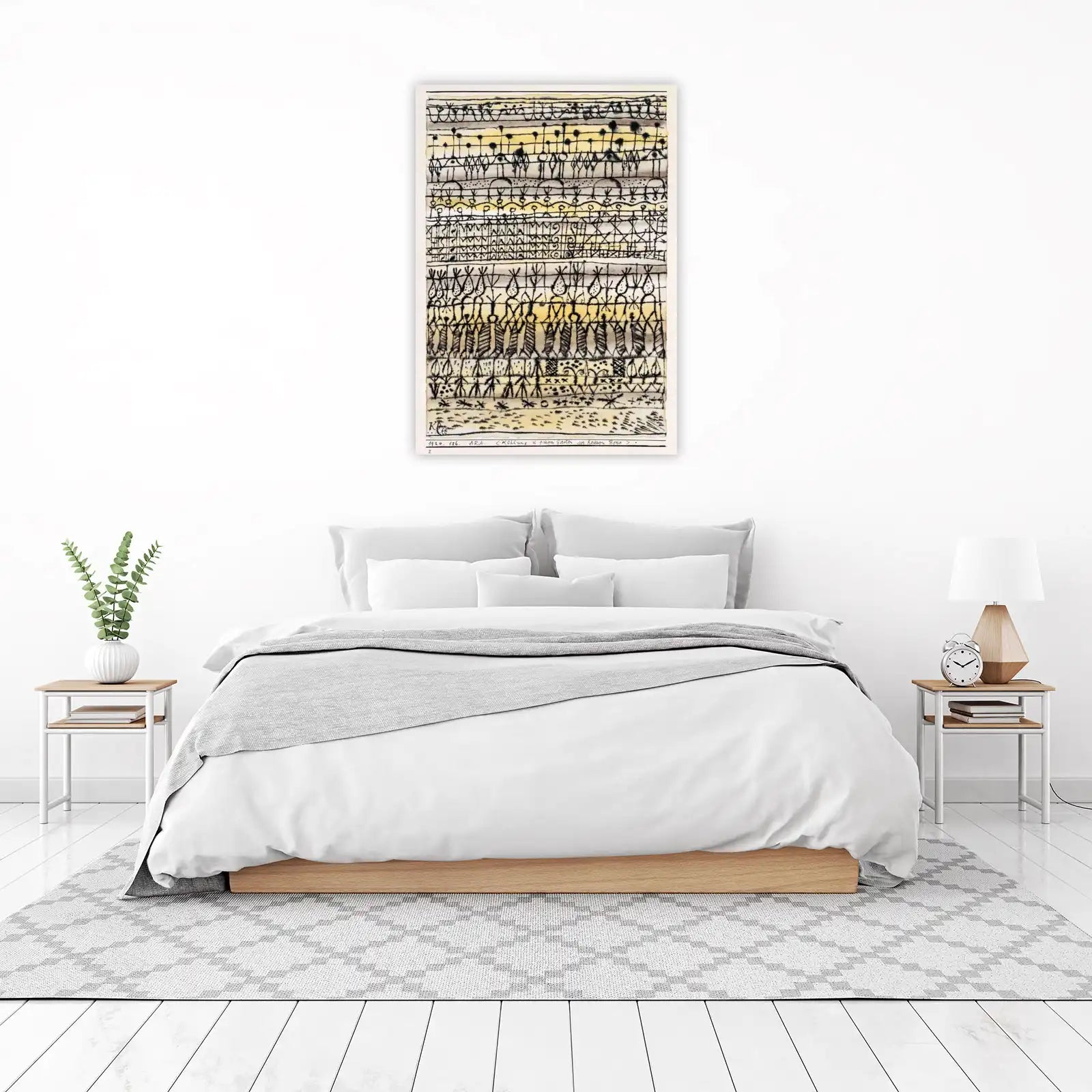 Abstract Folk Art Figures Wall Art