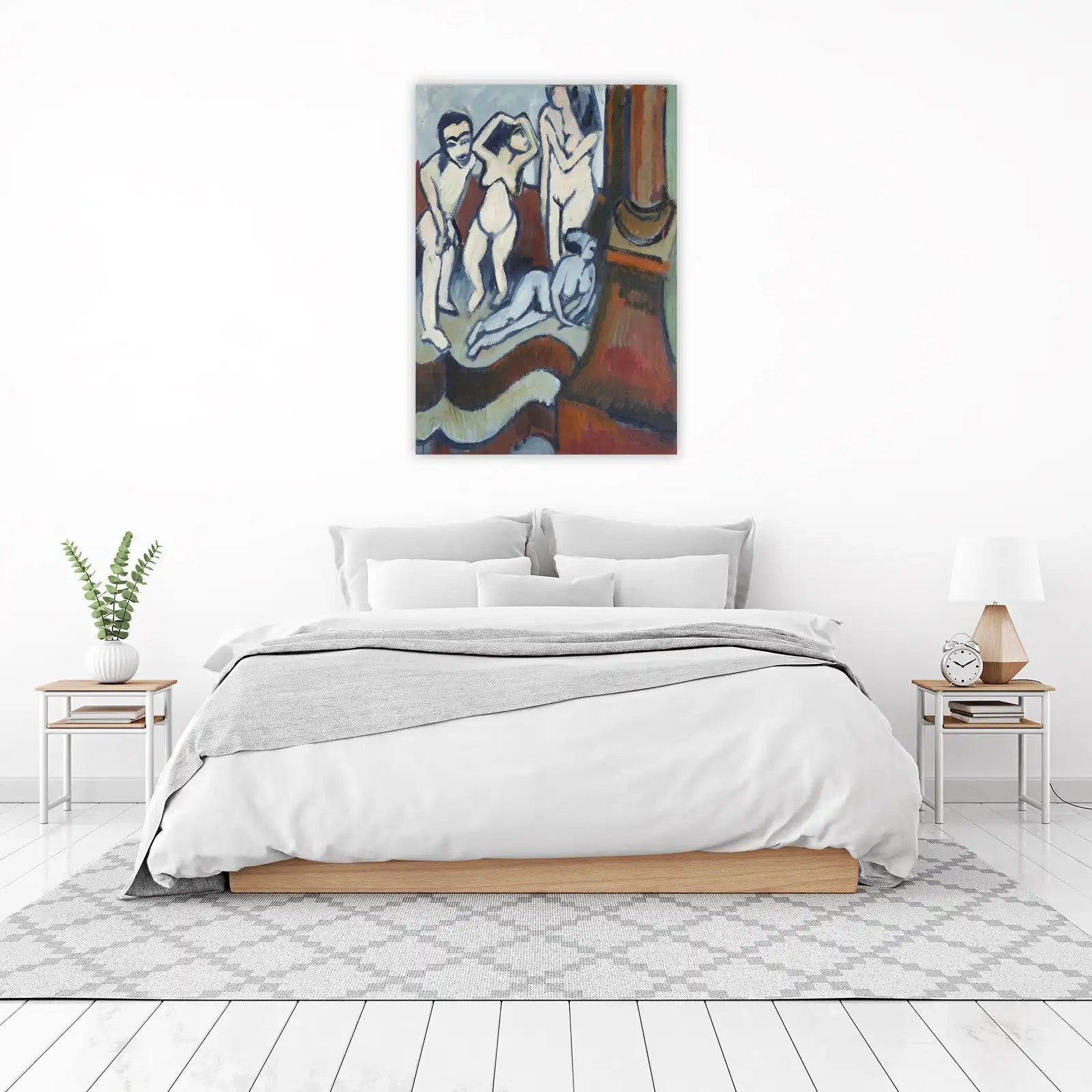 Figurative Nude Group Abstract Wall Art