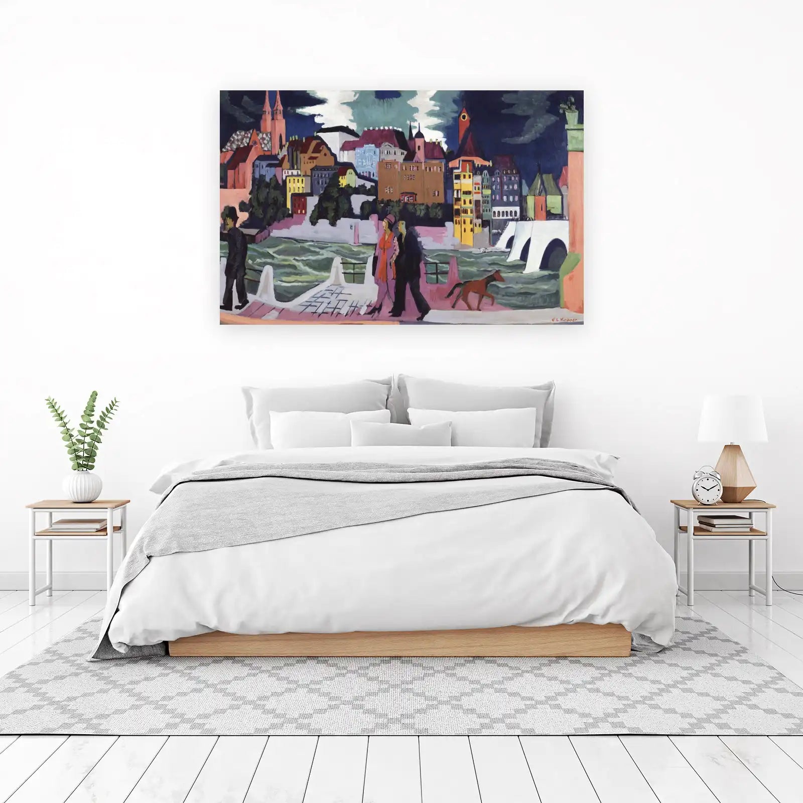 Vibrant Cityscape Kirchner Wall Art