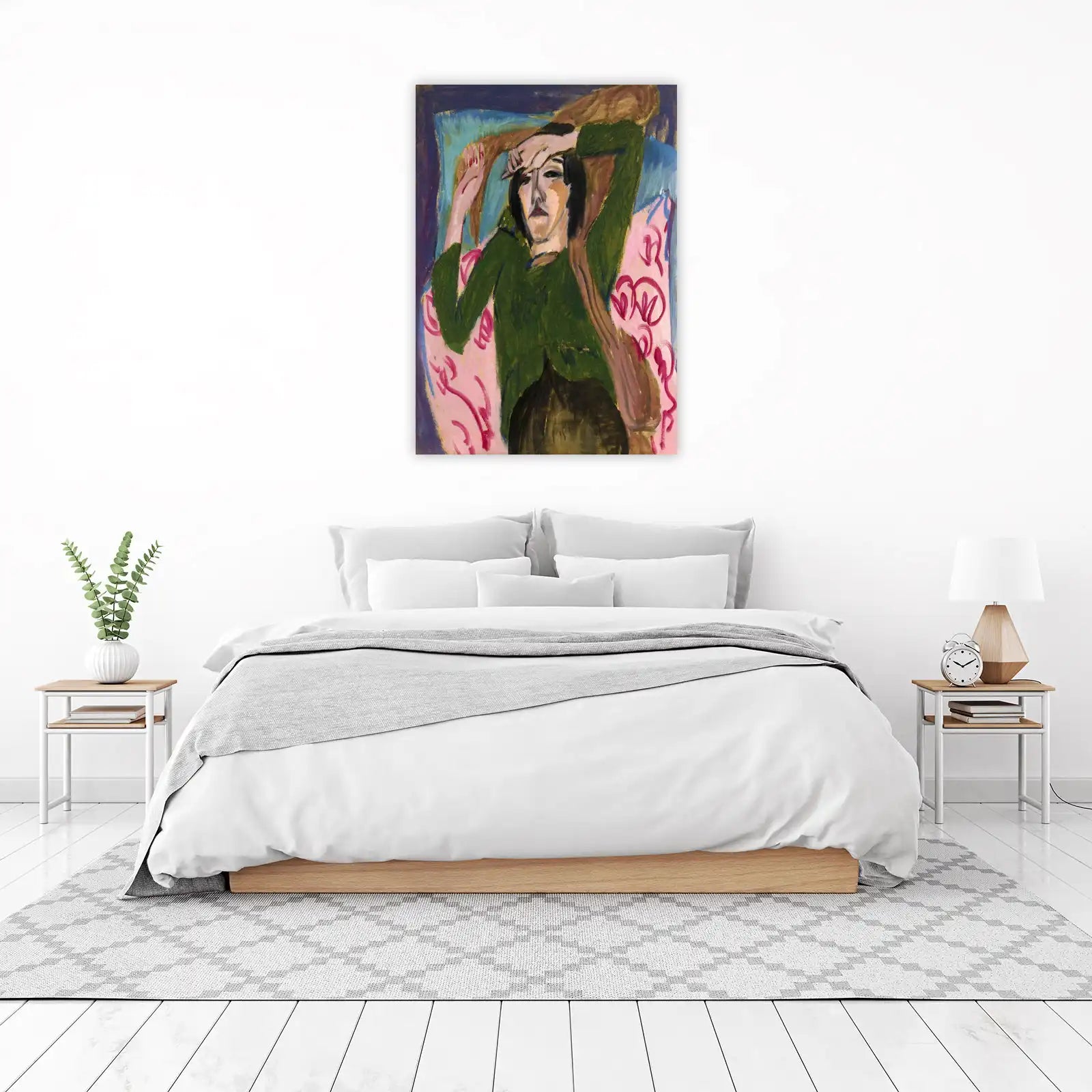 Vibrant Expressive Portrait Art Wall Art