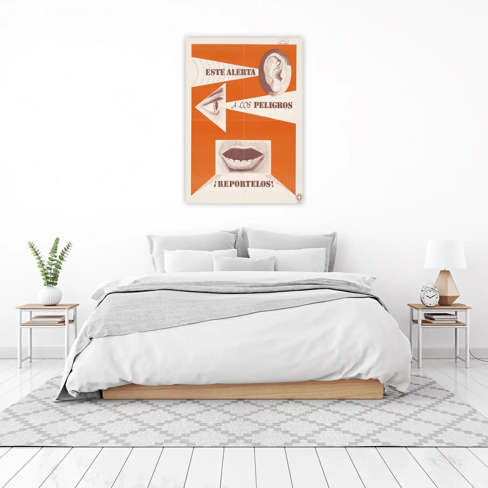 Vintage Alert Eye & Ear Wall Art