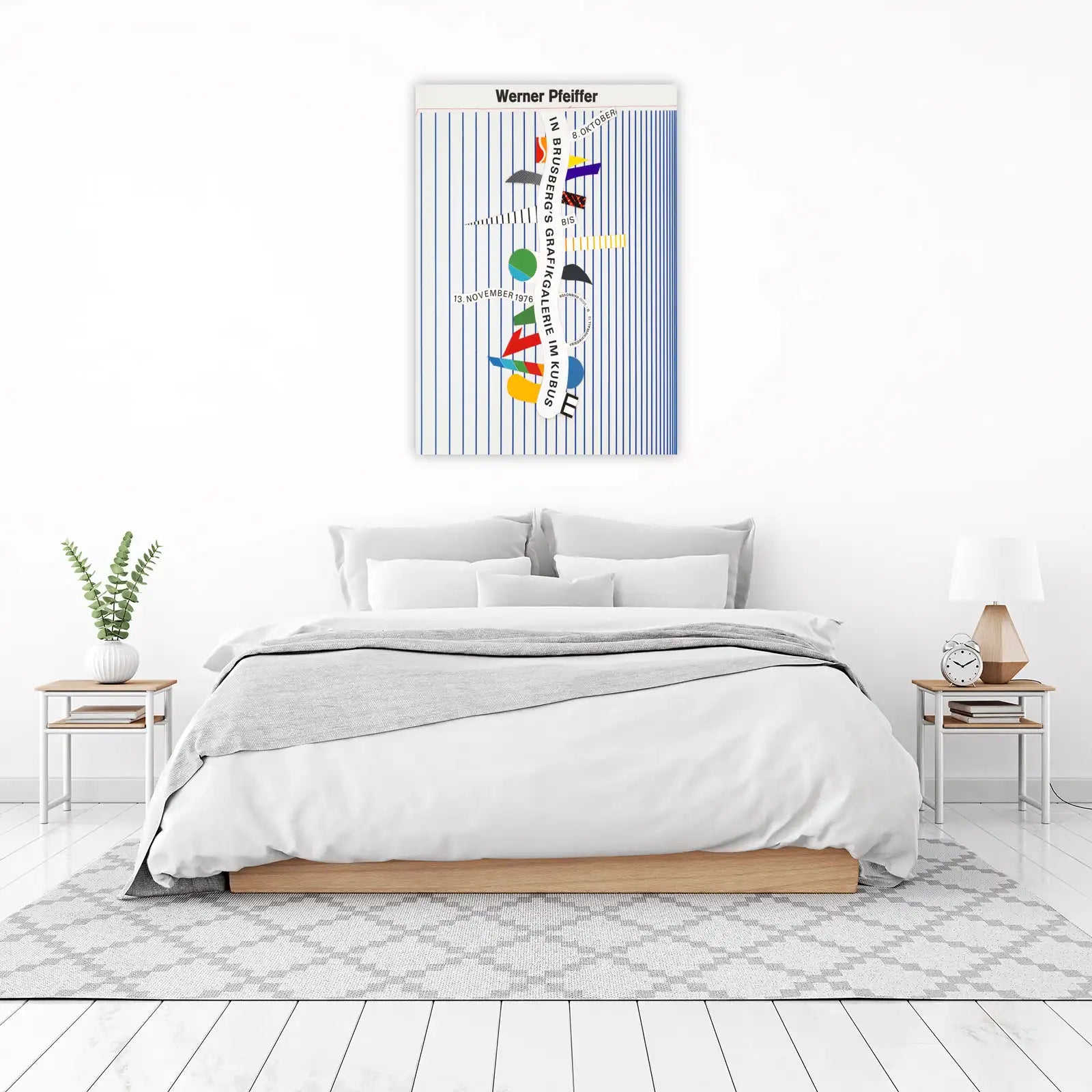Retro Geometric Werner Pfeiffer Poster Wall Art