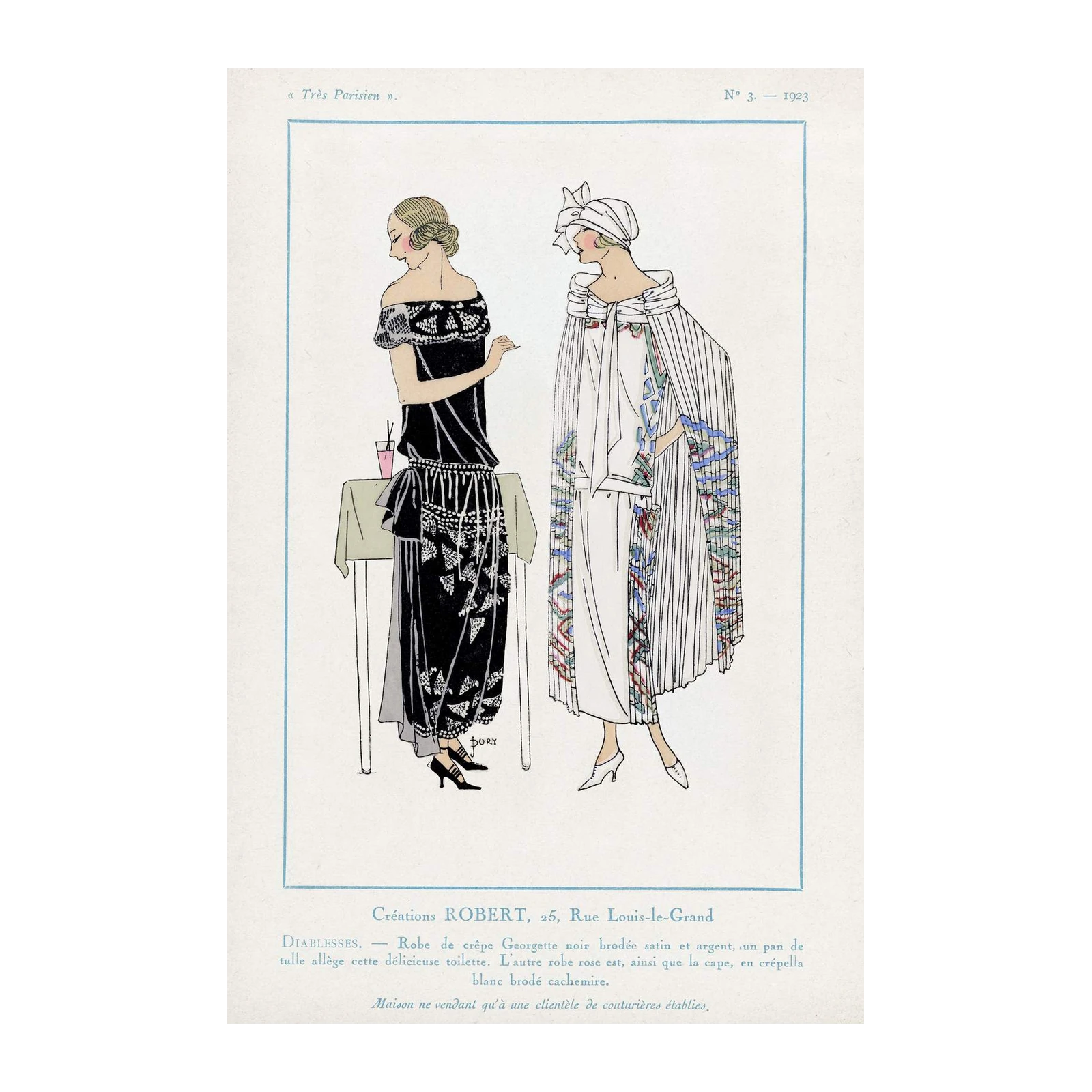 Vintage Parisian Fashion Art Wall Art