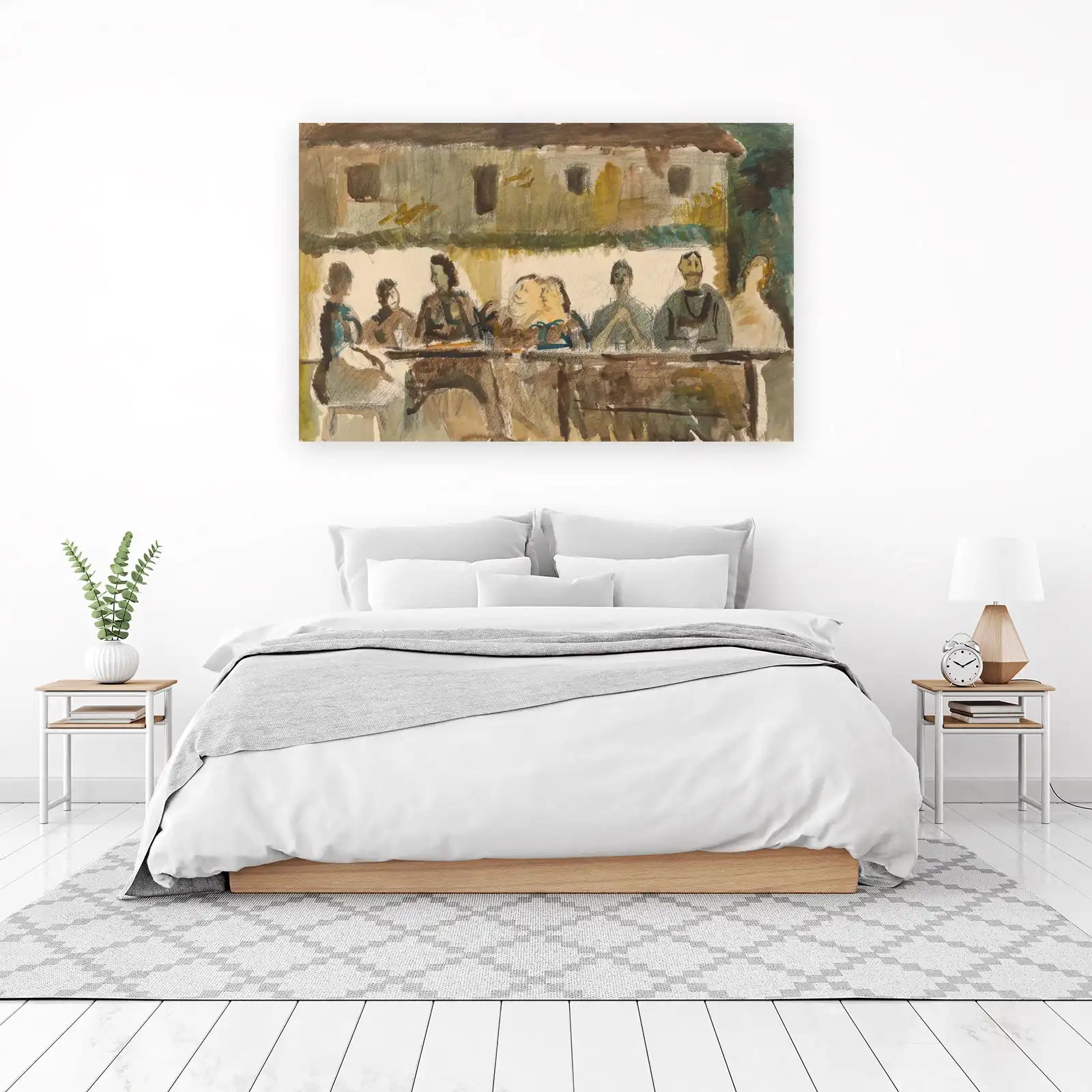 Gathered Figures: Expressive Dining Room Wall Art