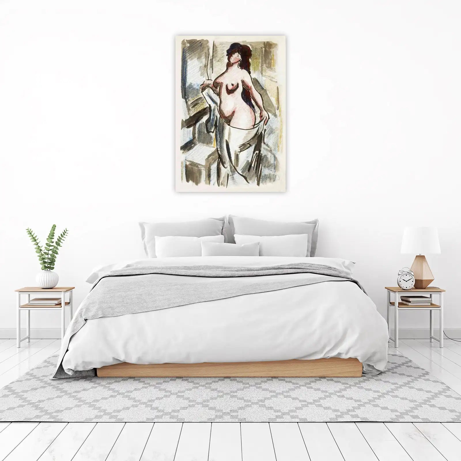 Abstract Nude Figure Wall Art
