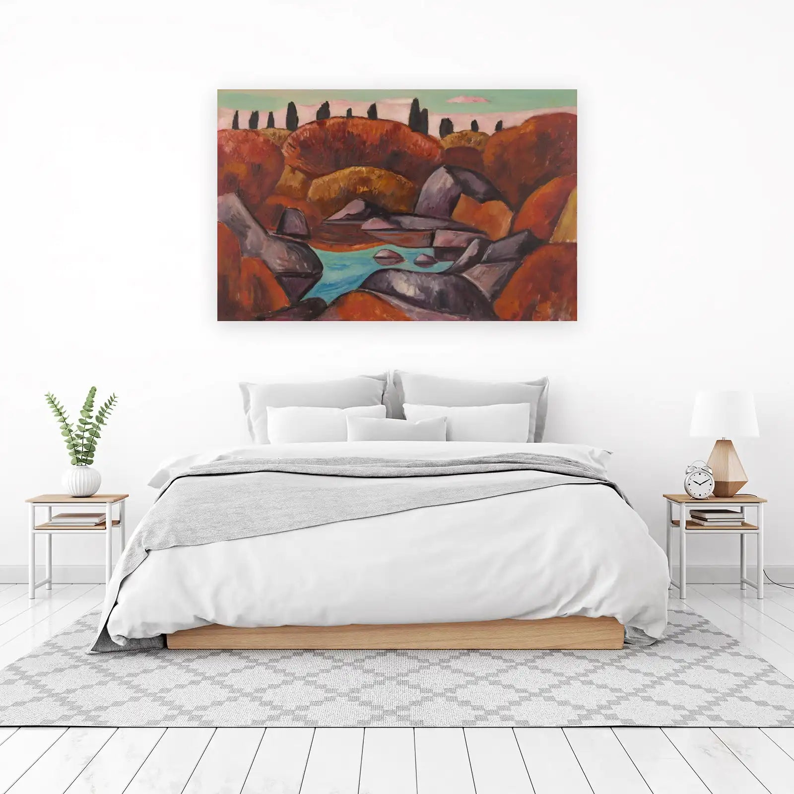 Vibrant Landscape Abstract Wall Art Wall Art