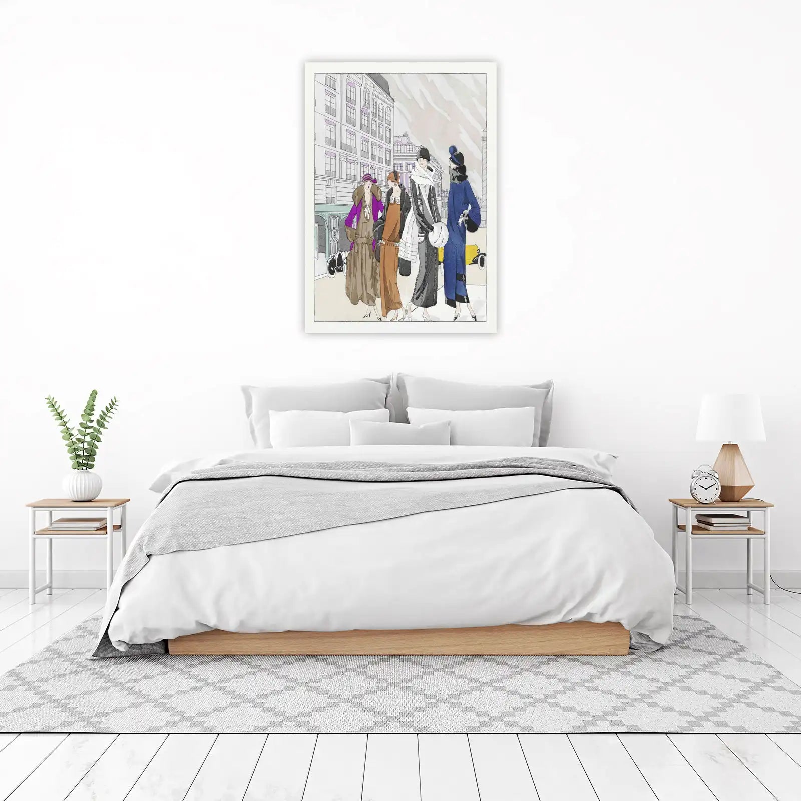 Vintage Parisian Chic Fashion Art Wall Art