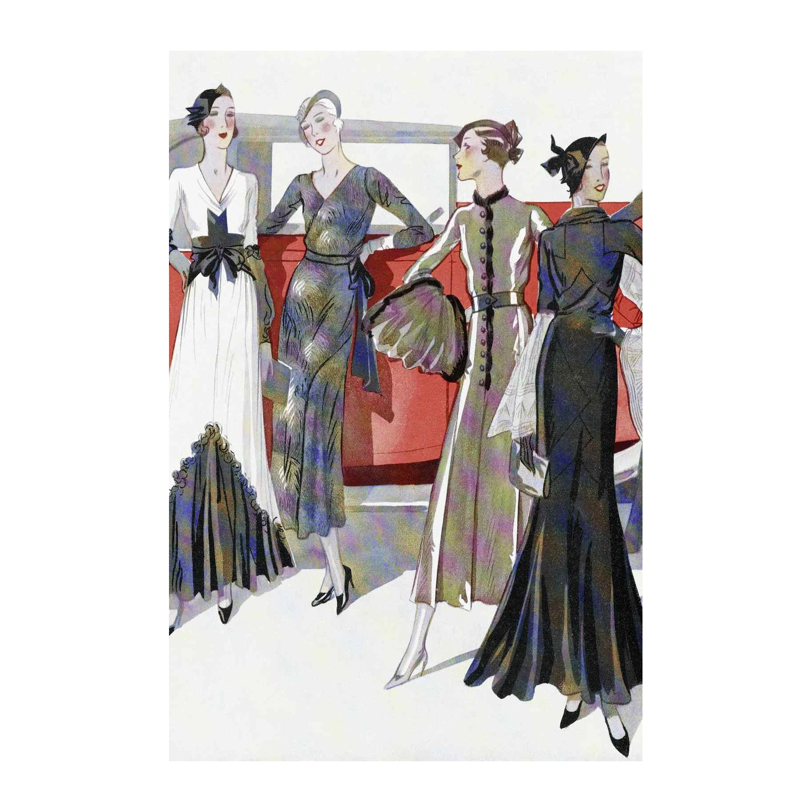 Vintage Fashion Elegance Wall Art