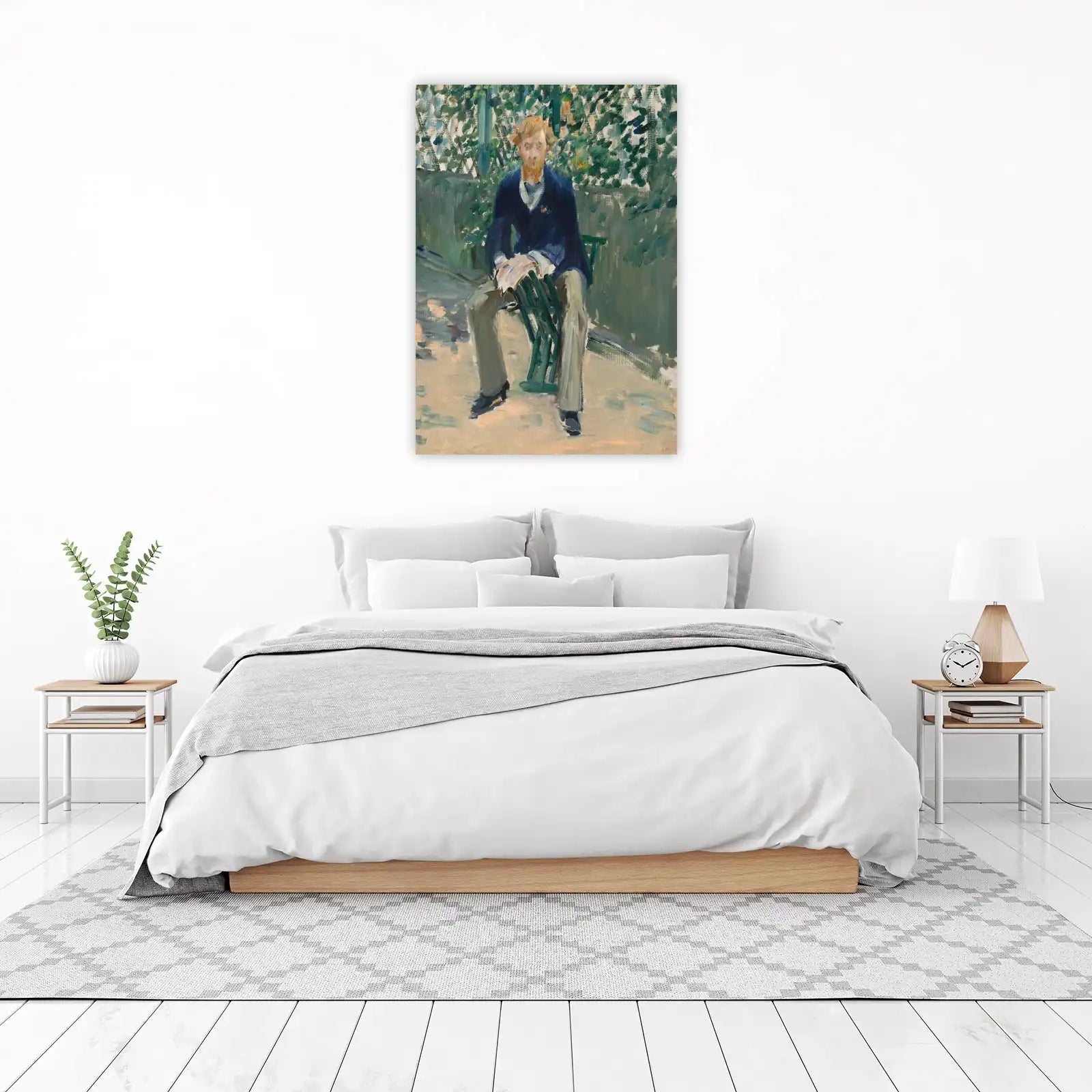 Impressionist Man Portrait Garden Wall Art