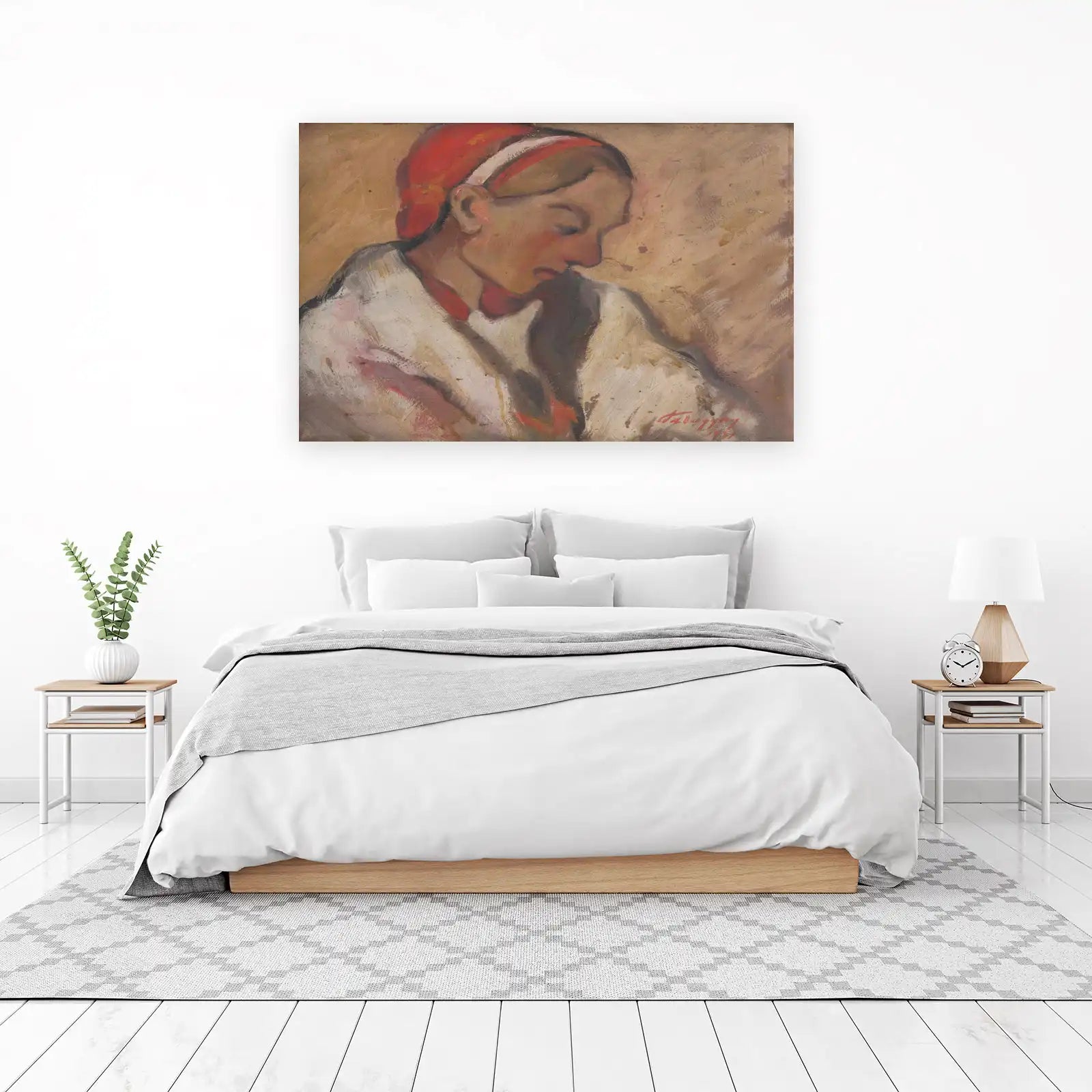 Serene Portrait of a Young Woman Wall Art