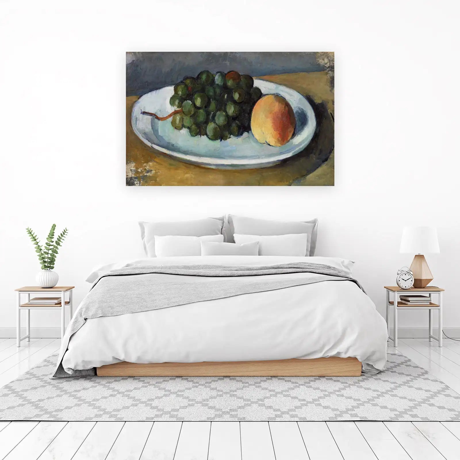 Grapes and Peach Still Life Wall Art