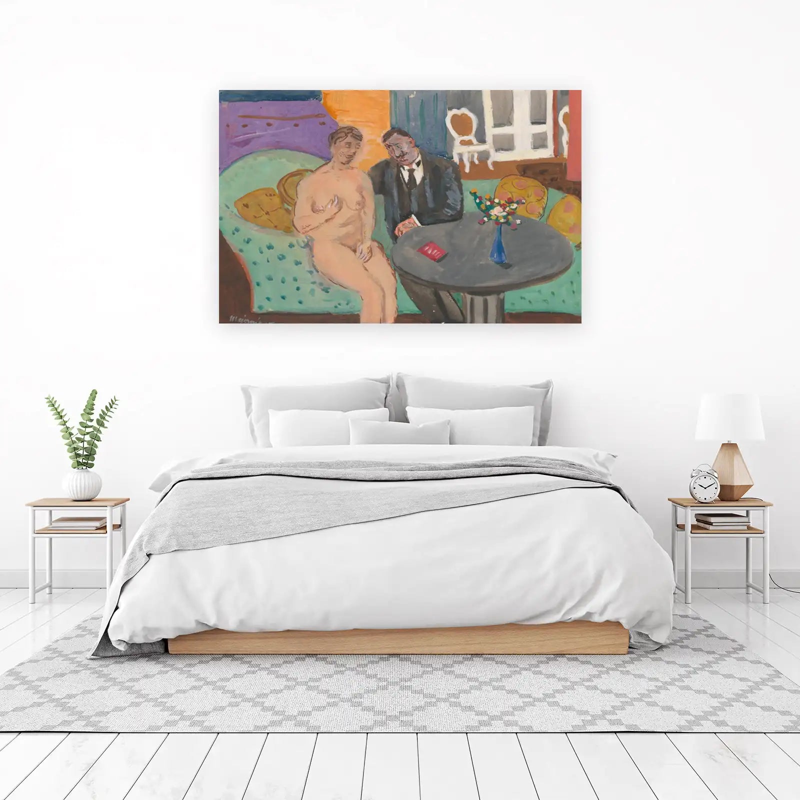 Bold Figure Conversation Wall Art