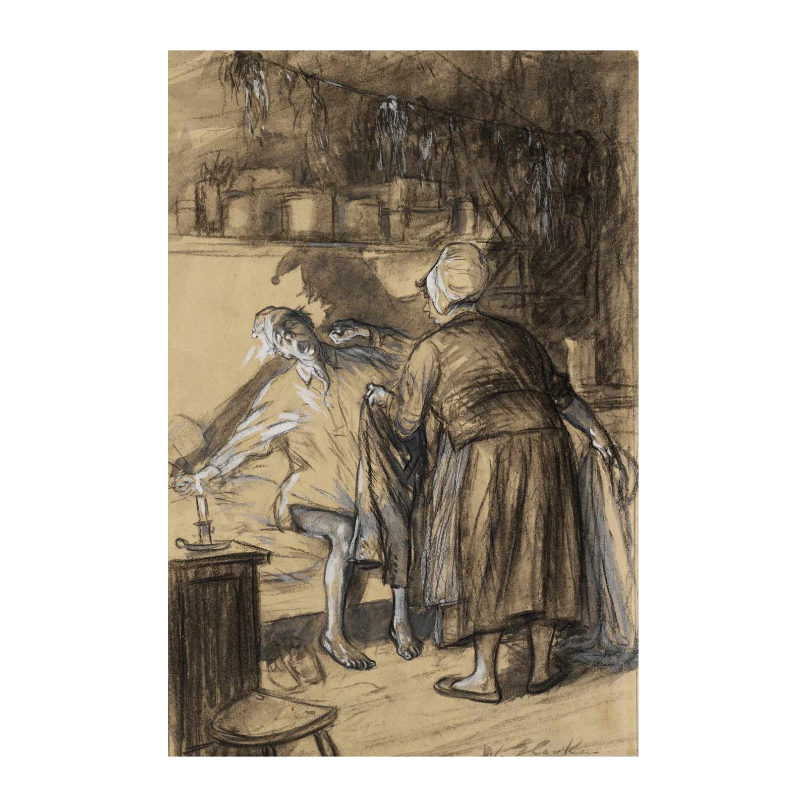Dramatic Figure Study Wall Art