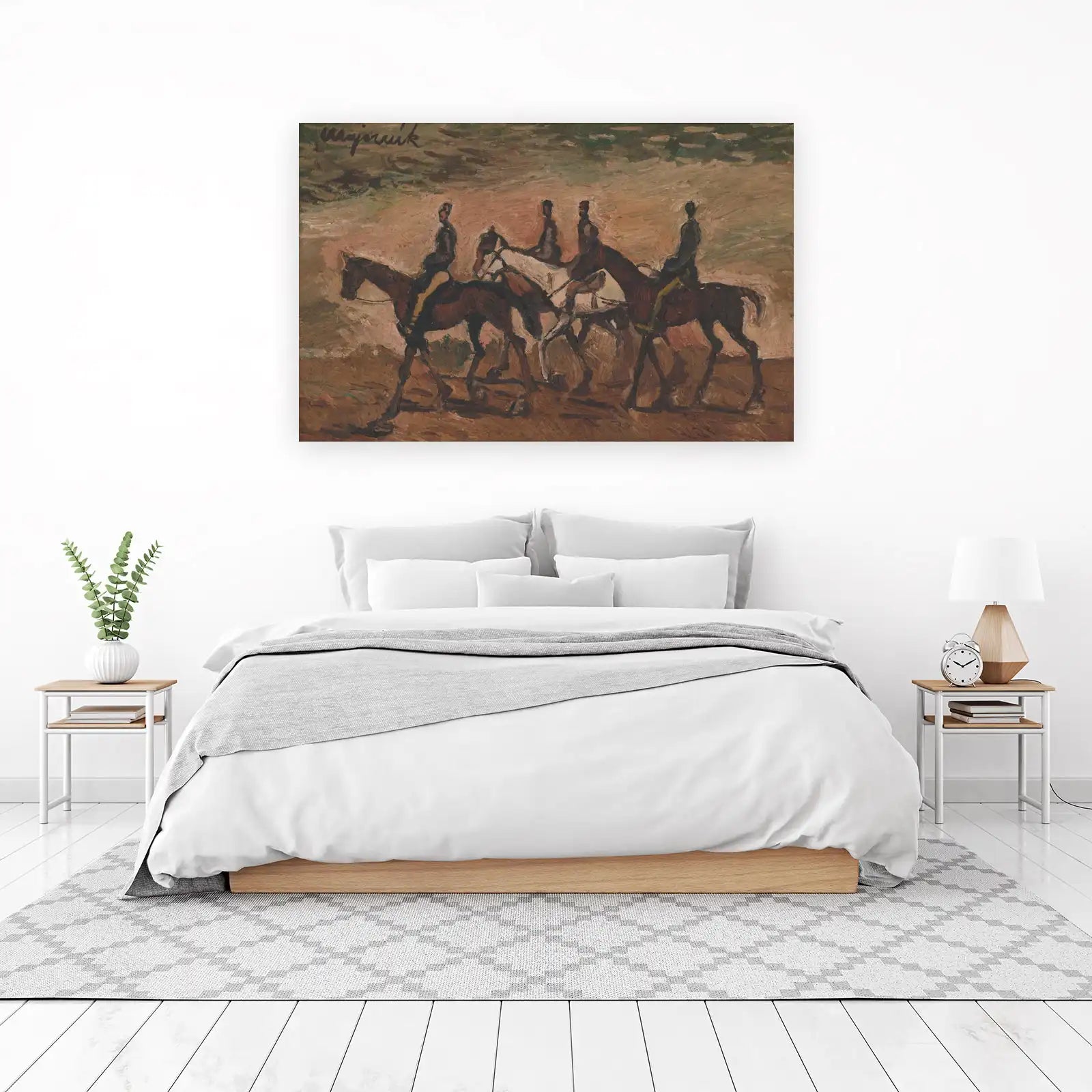 Equestrian Riders Impressionist Wall Art