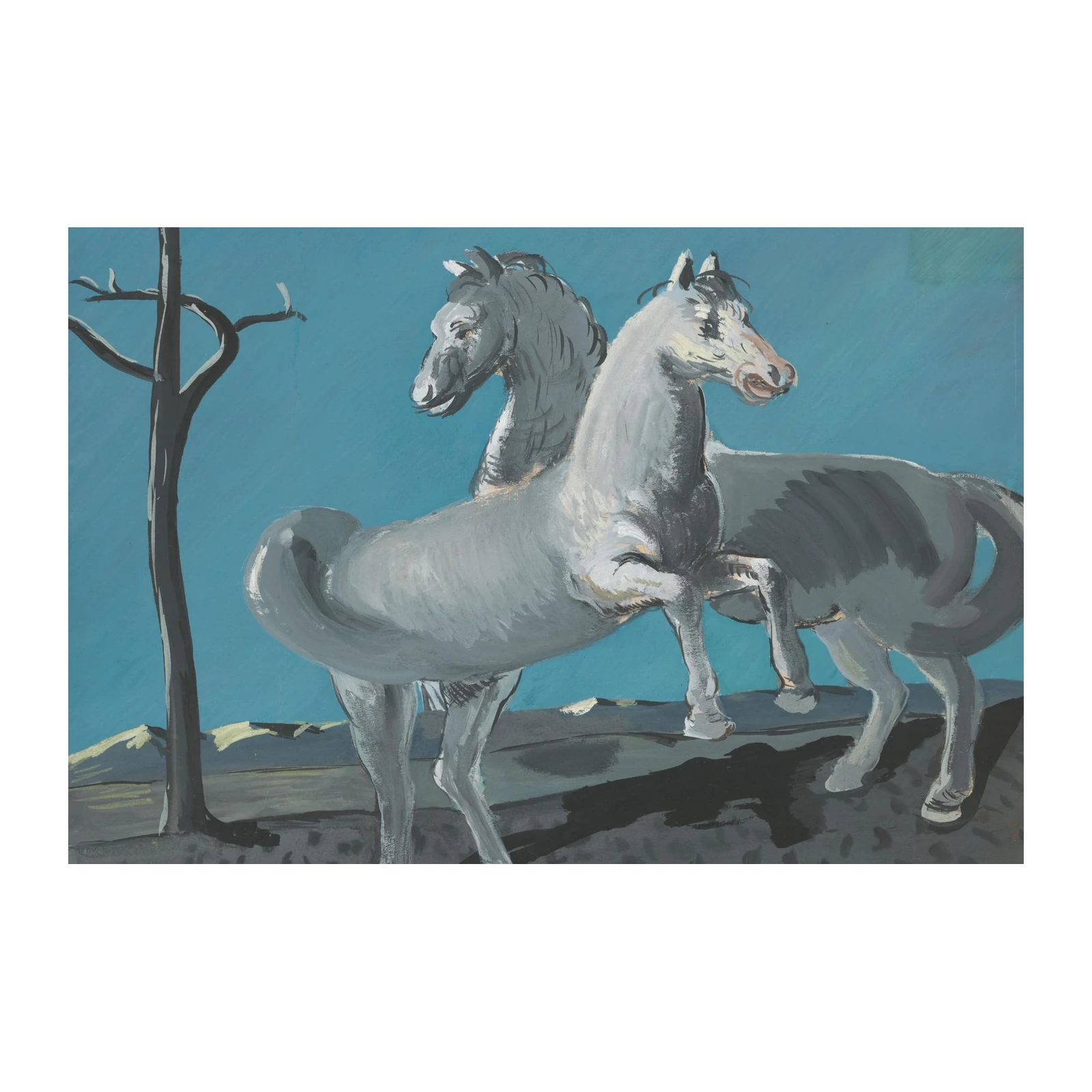 Majestic Equine Duo Horse Art Wall Art