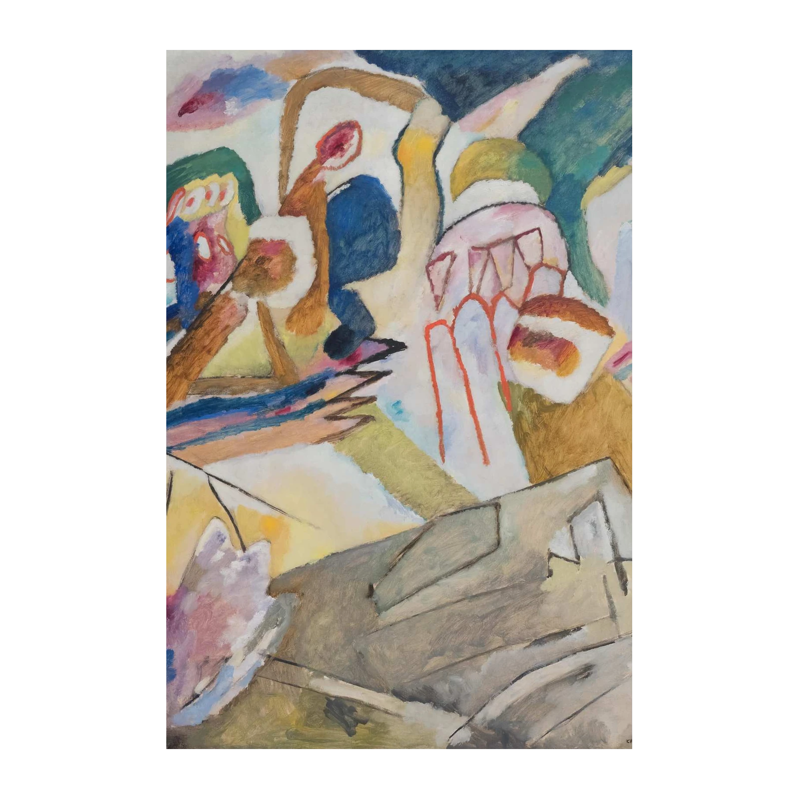 Vibrant Abstract Expressionism Wall Art