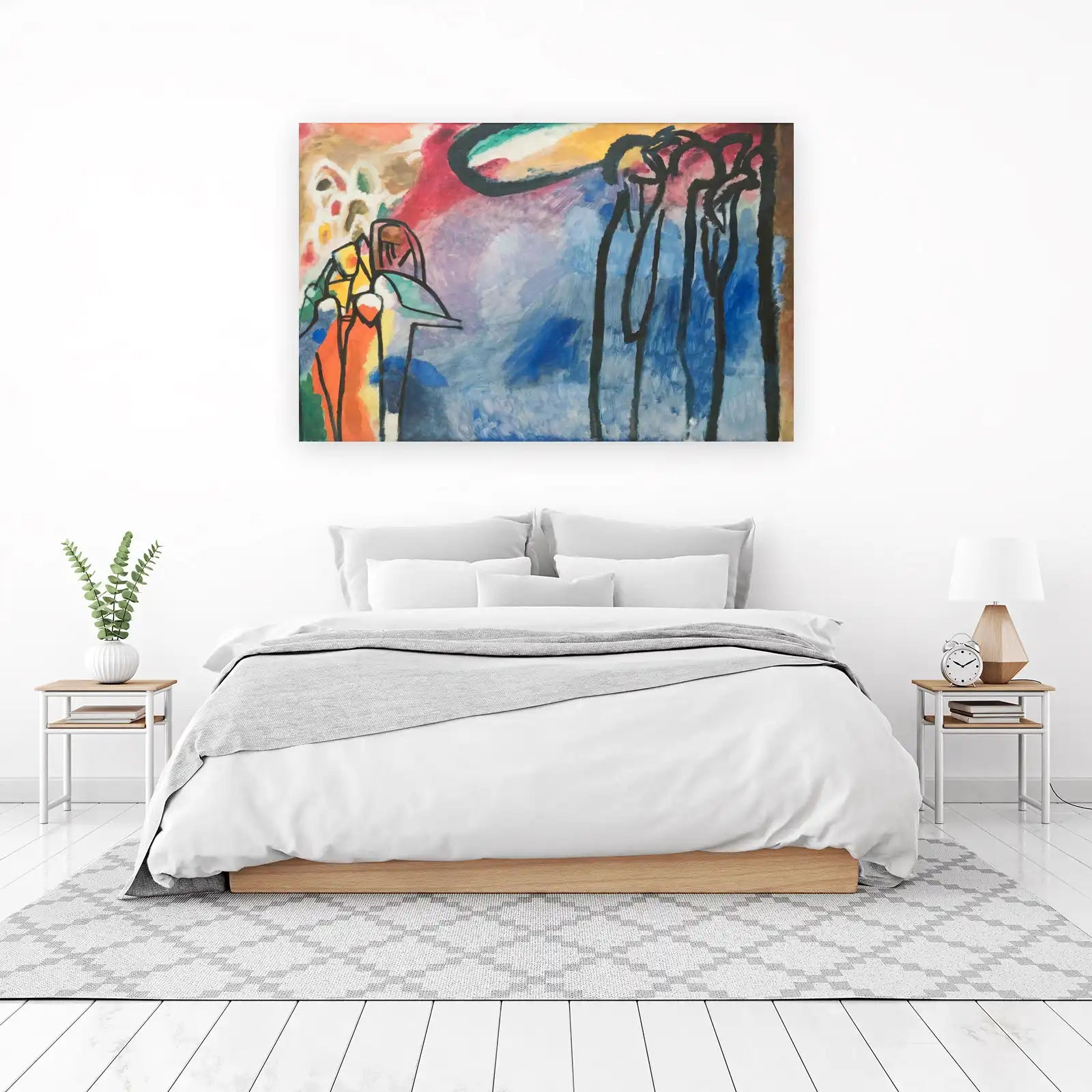 Vibrant Abstract Figures Wall Art