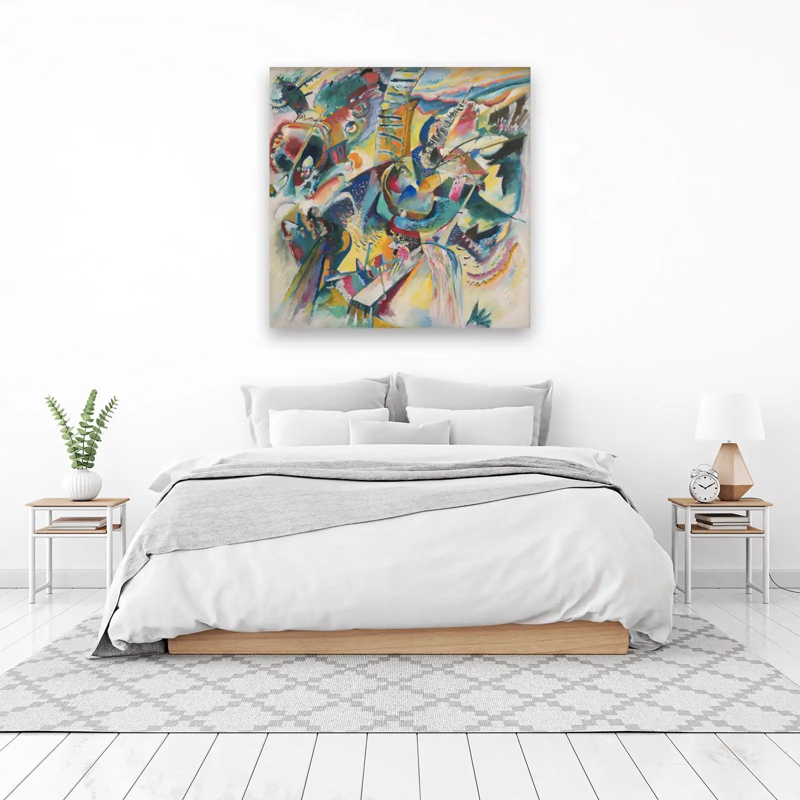 Abstract Expressionist Bold Colors Wall Art