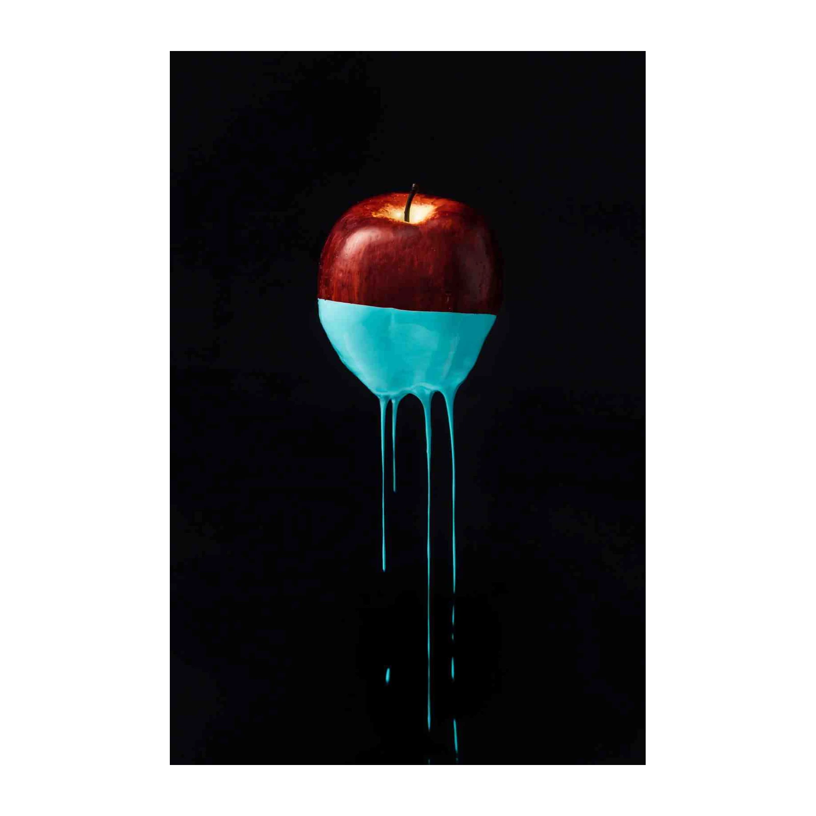 Dripping Apple Modern Art Wall Art