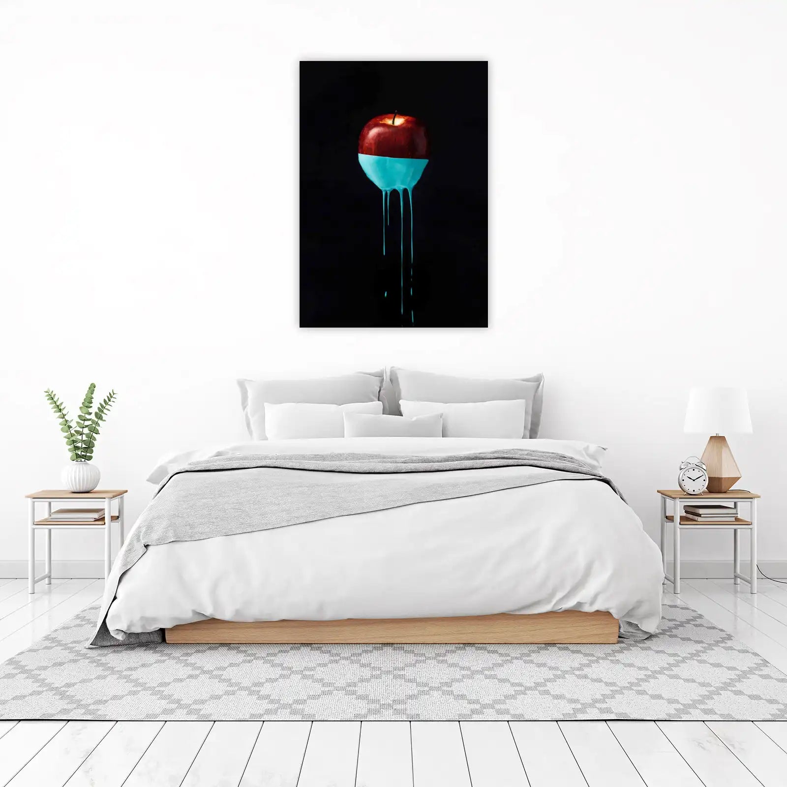 Dripping Apple Modern Art Wall Art