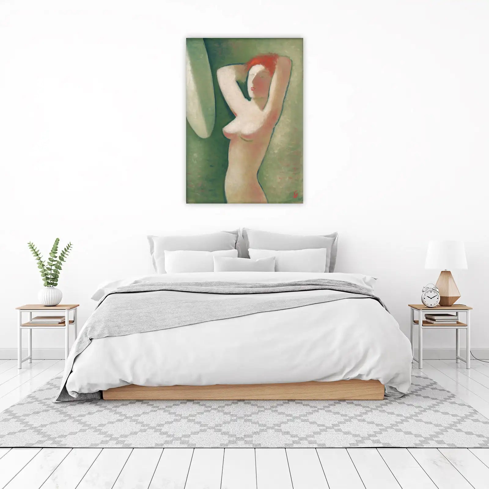 Abstract Nude Redhead Wall Art Wall Art